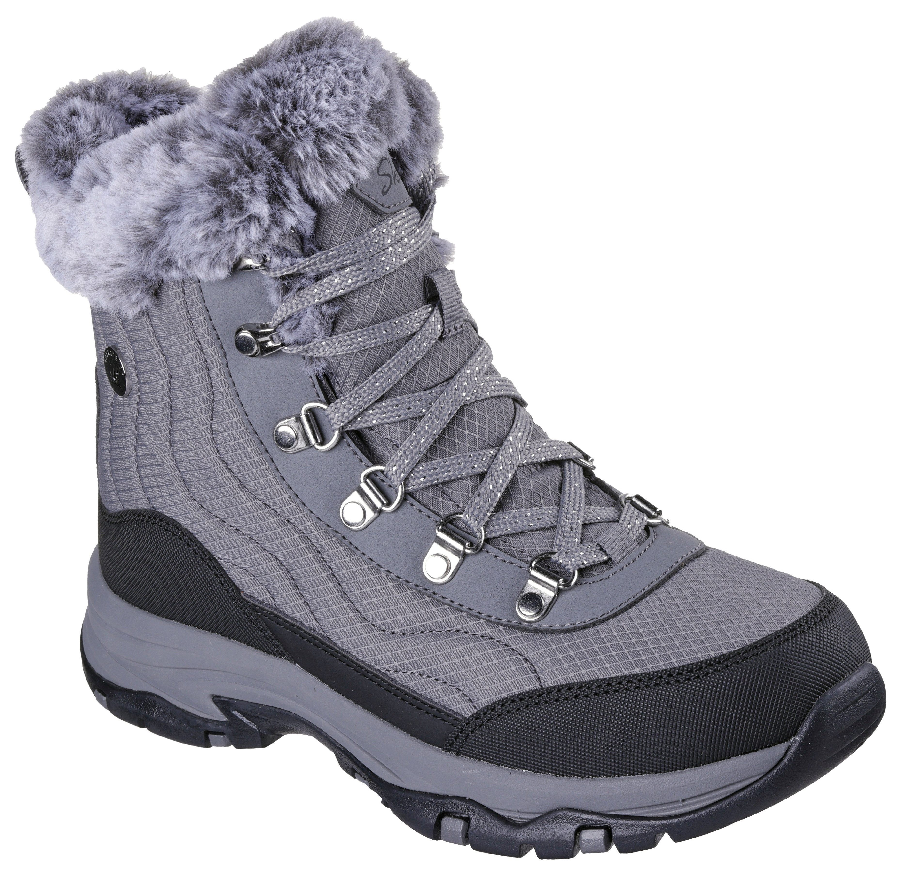 Skechers TREGO-STORMIE Winterboots Snowboots, Schnürstiefel mit rutschhemmender Laufsohle