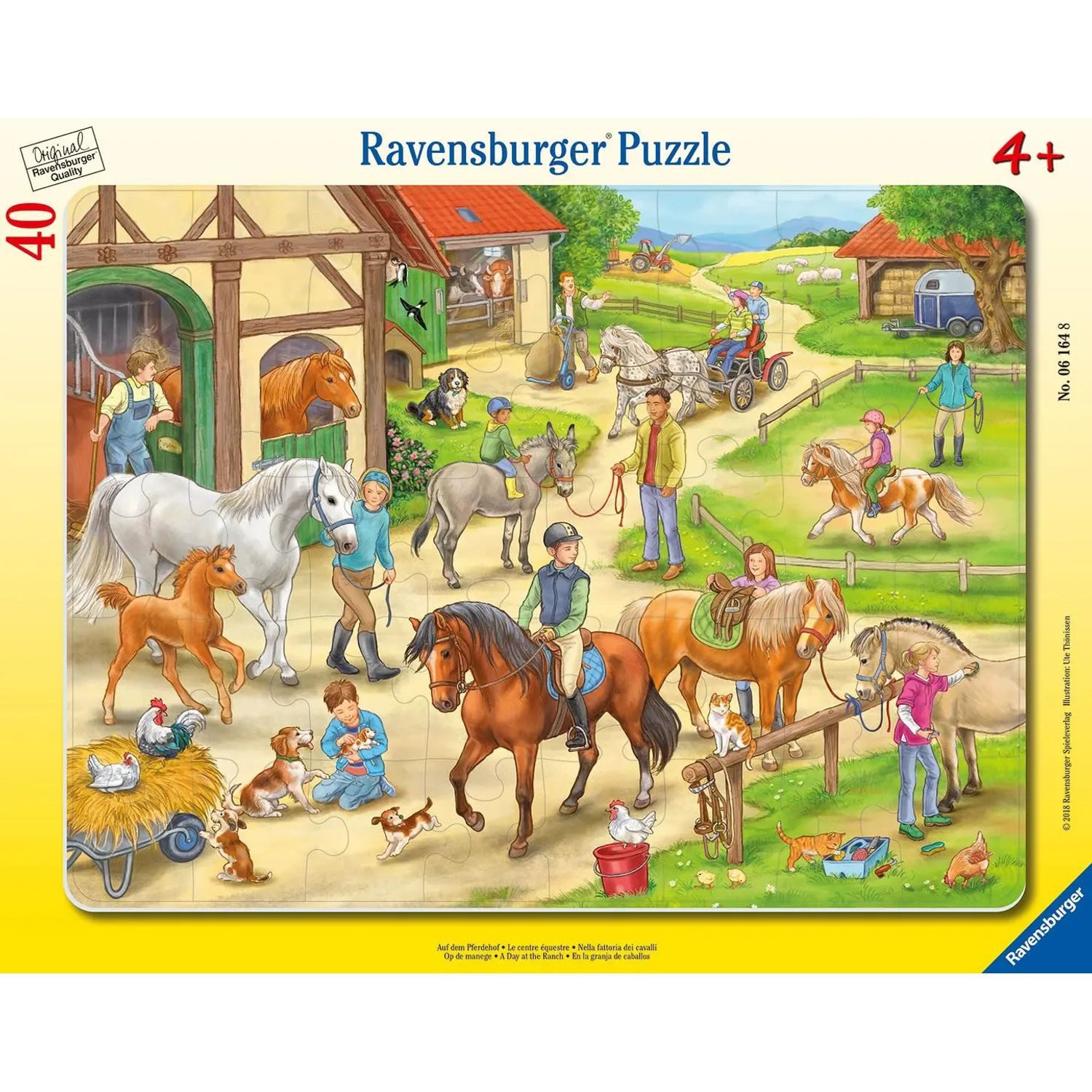 Ravensburger Puzzle Auf dem Pferdehof - Puzzle mit 40 Teilen, 40 Puzzleteile