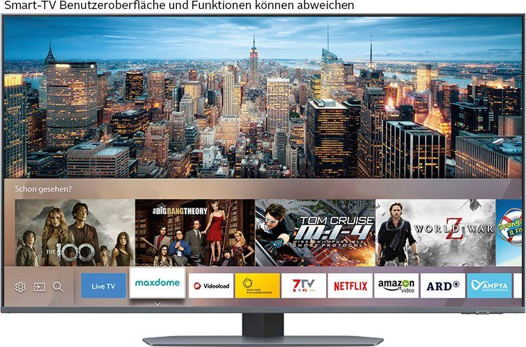 Samsung GQ75QN90CAT LED-Fernseher (189 Zoll, OTS) Quantum Neo 4K, HDR+, cm/75 Smart-TV, & Prozessor Atmos Dolby Neural Quantum