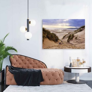 ArtMind XXL-Wandbild Sanddünen am Meer, Premium Wandbilder als Poster & gerahmte Leinwand in verschiedenen Größen, Wall Art, Bild, Canvas