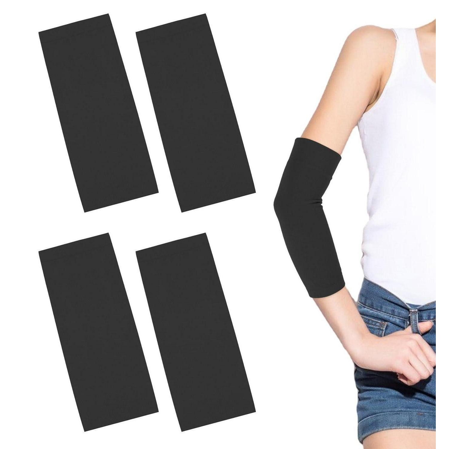LuxusKollektion Armlinge 2er-Pack Tattoo Abdeckung Arm Sleeve Schwarz (2-St)