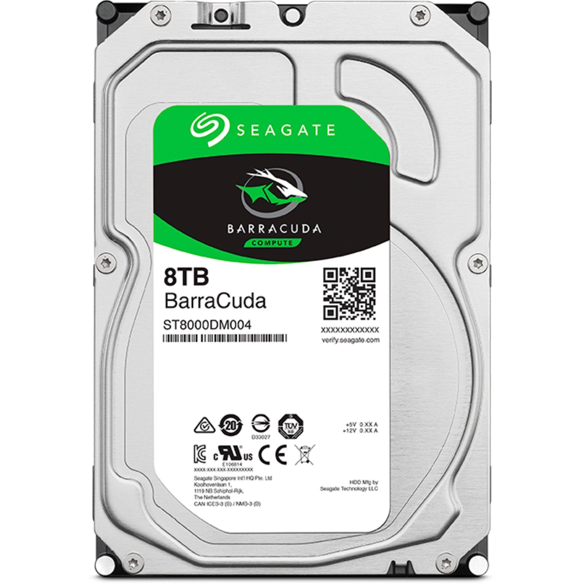 Seagate Seagate ST8000DM004 8 TB, Festplatte, (SATA 6 HDD-Festplatte (8 TB) 3.5"