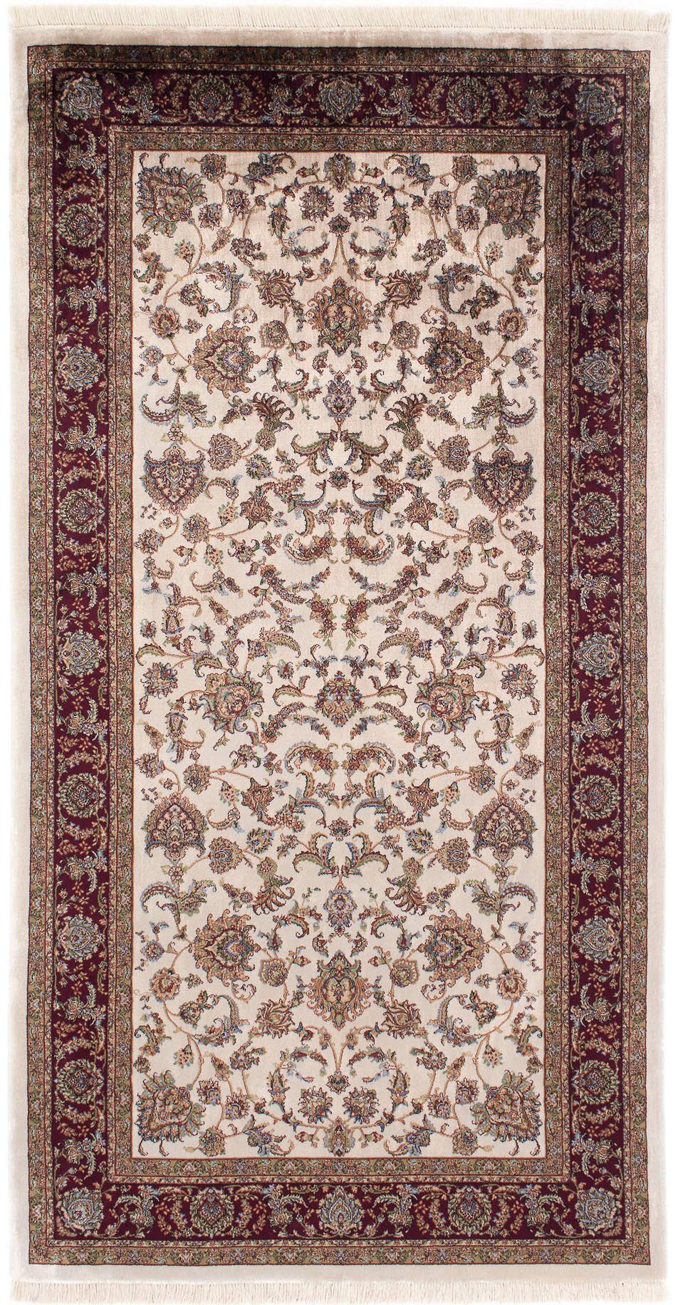 OCI DIE TEPPICHMARKE Teppich SILK LINE ALLOVER, rechteckig, Höhe: 5 mm, Kurzflor,Seide, hochwertig, Wohnzimmer