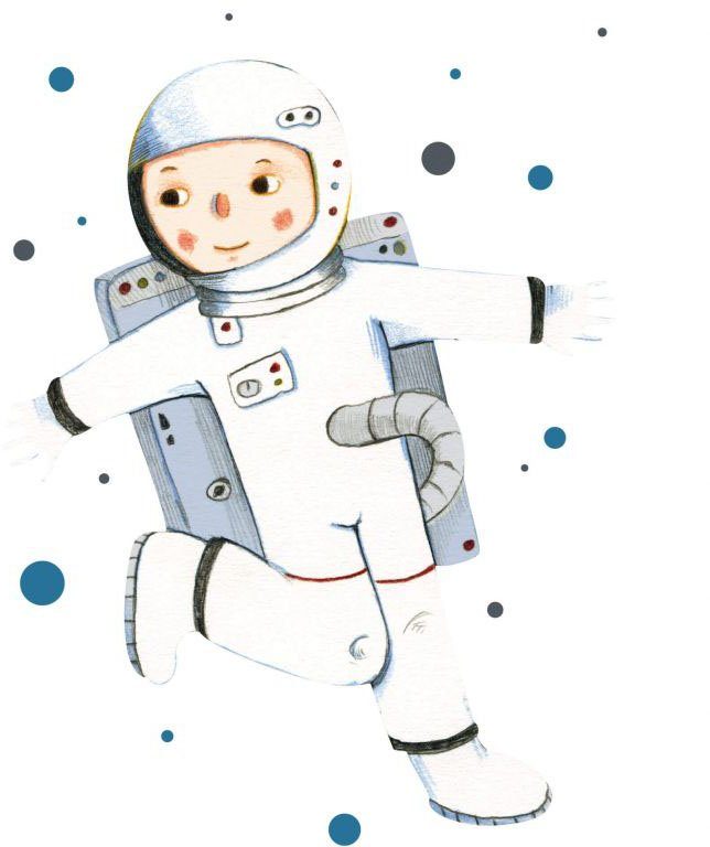 Wall-Art Wandtattoo Fliegender Astronaut Junge (1 St)