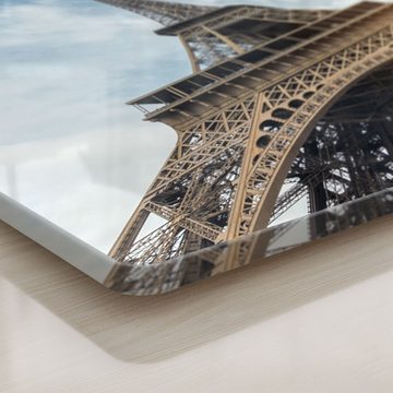 DEQORI Schneidebrett 'Am Fuße des Eiffelturms', Glas, Platte Frühstücksbrett Schneideplatte