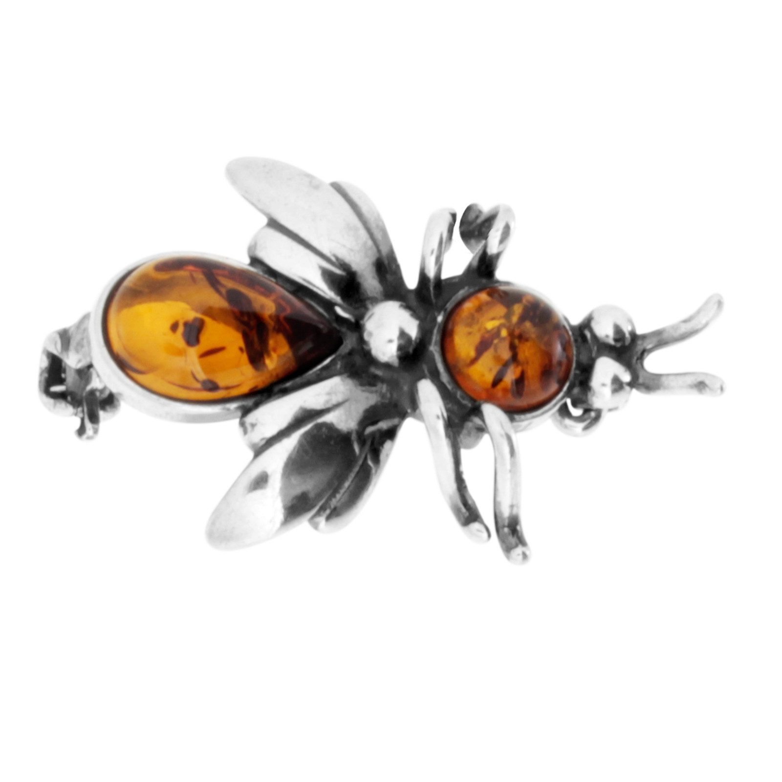 OSTSEE-SCHMUCK Brosche Ostsee-Schmuck Brosche Fliege Brosche Fliege