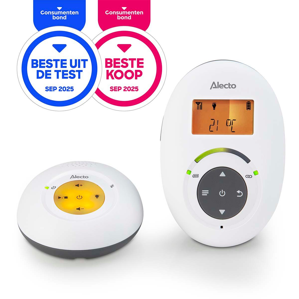 Alecto Video-Babyphone DBX-125, 1-tlg., DECT-Technologie, Rücksprechfunktion, energiesparender ECO-Modus