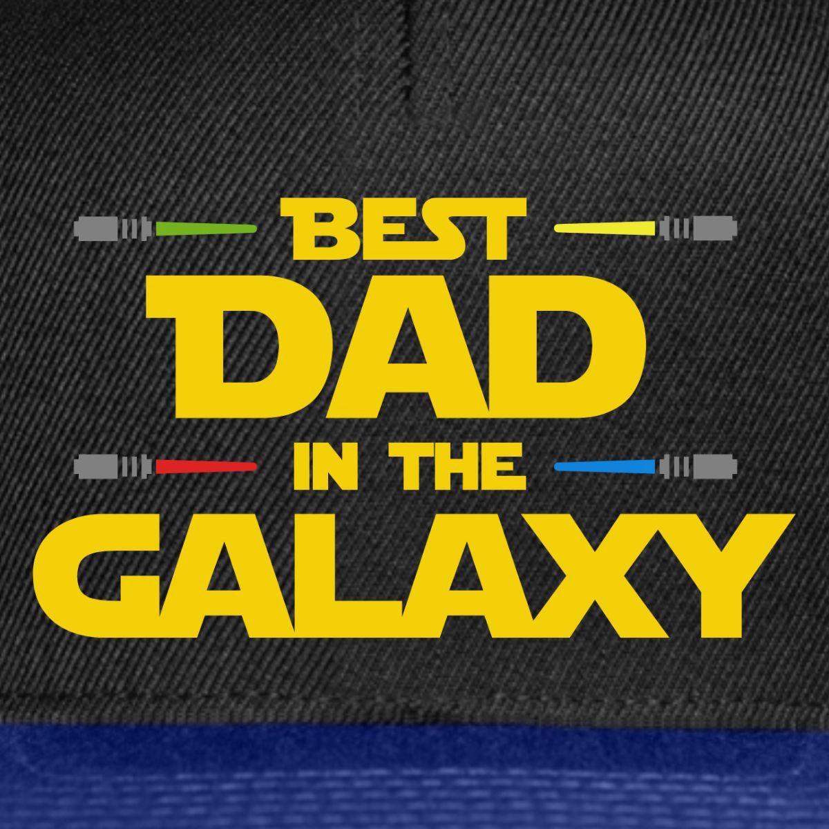 Spreadshirt Snapback Cap Best Dad In The Galaxy Space Vibes Snapback Cap (1-St)