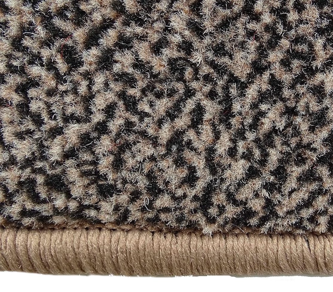 Mertex Fußmatte geometrische Schmutzfangmatte mit Kettelkante, halbrund