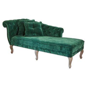 Mirabeau Sofa Chaiselongue Viviani dunkelgrün