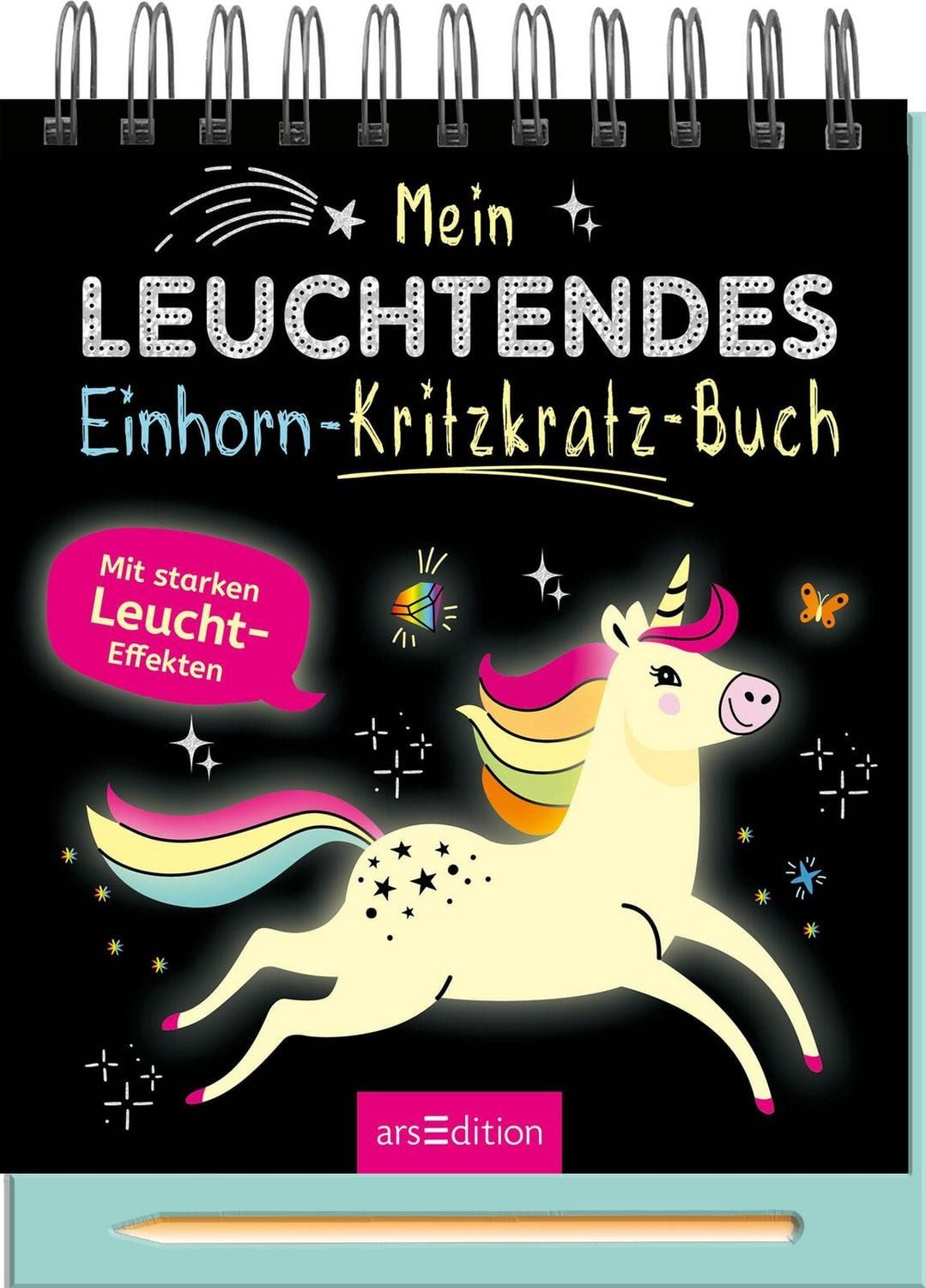 Mein leuchtendes Einhorn-Kritzkratz-Buch / diverse