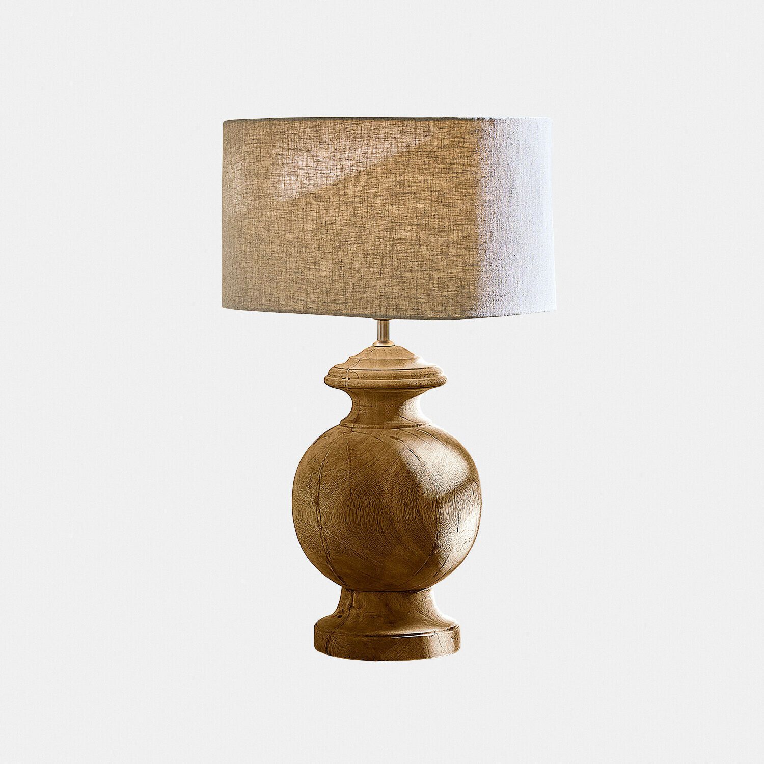 Mirabeau Tischleuchte Tischlampe Everholt beige/braun