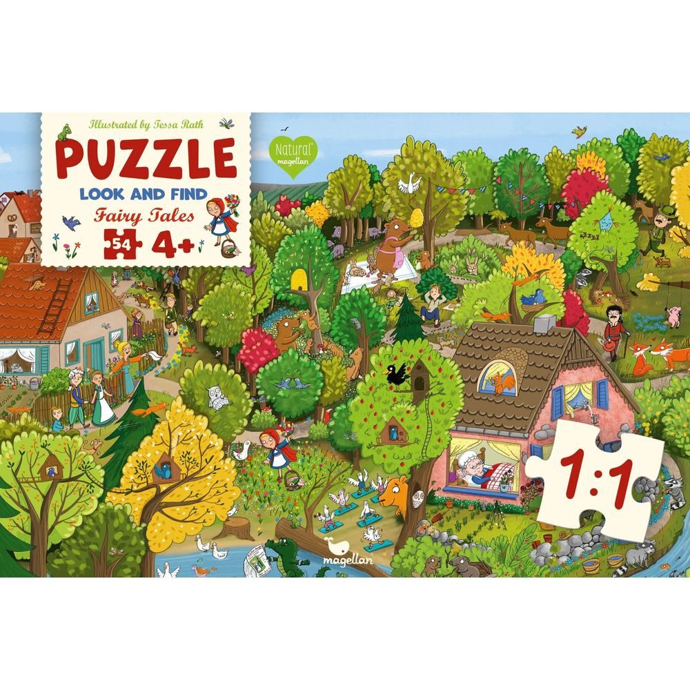 Magellan Puzzle Look and Find - Fairy Tales - Red Riding Hood (Puzzle 54 Teile), 54 Puzzleteile