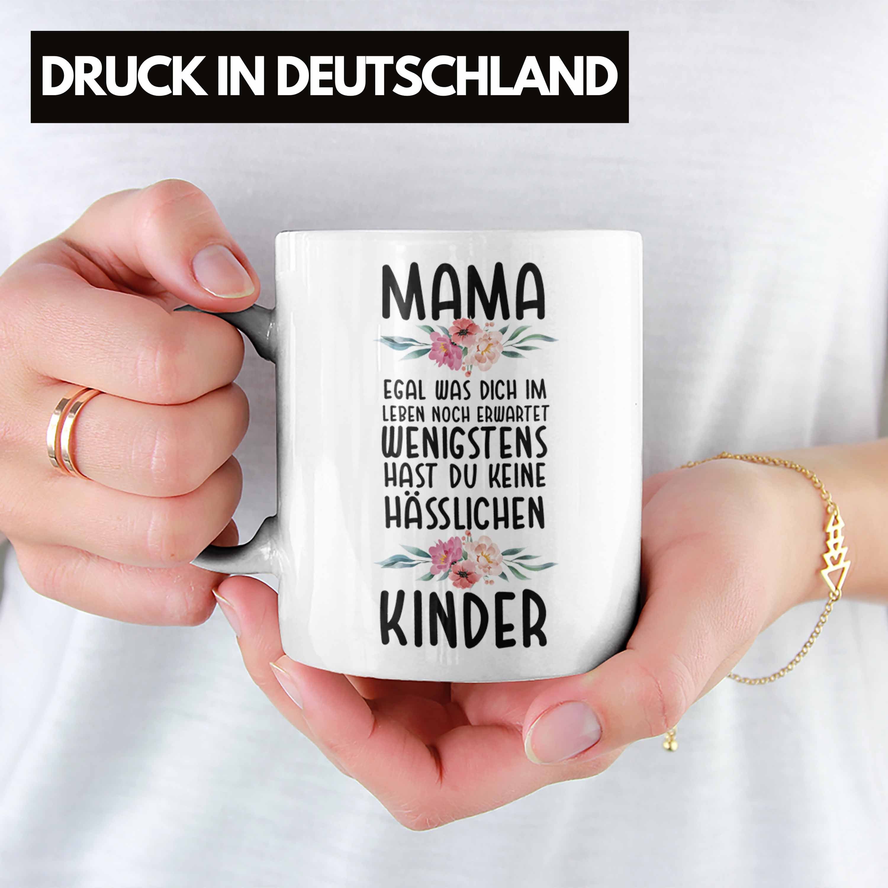 Muttertag Kinder Trendation Tasse von Trendation Geschenk Weiss Geburtstag - Hässliche Tasse Mama Kinder Spruch Mami Mutter