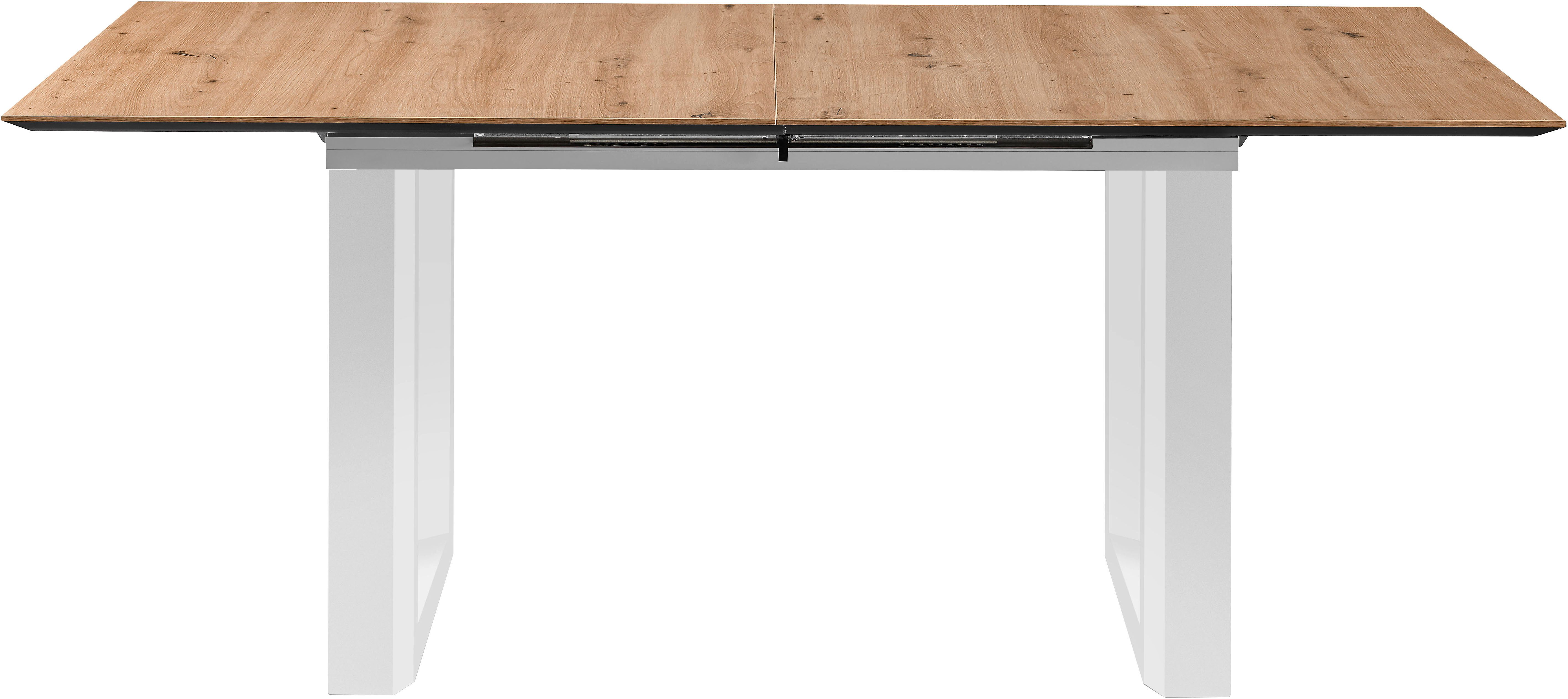 set one by Musterring Esstisch New Atlanta, Platte rechteckig mit schweizer Kante, ausziehbar, Gestell in U-Form
