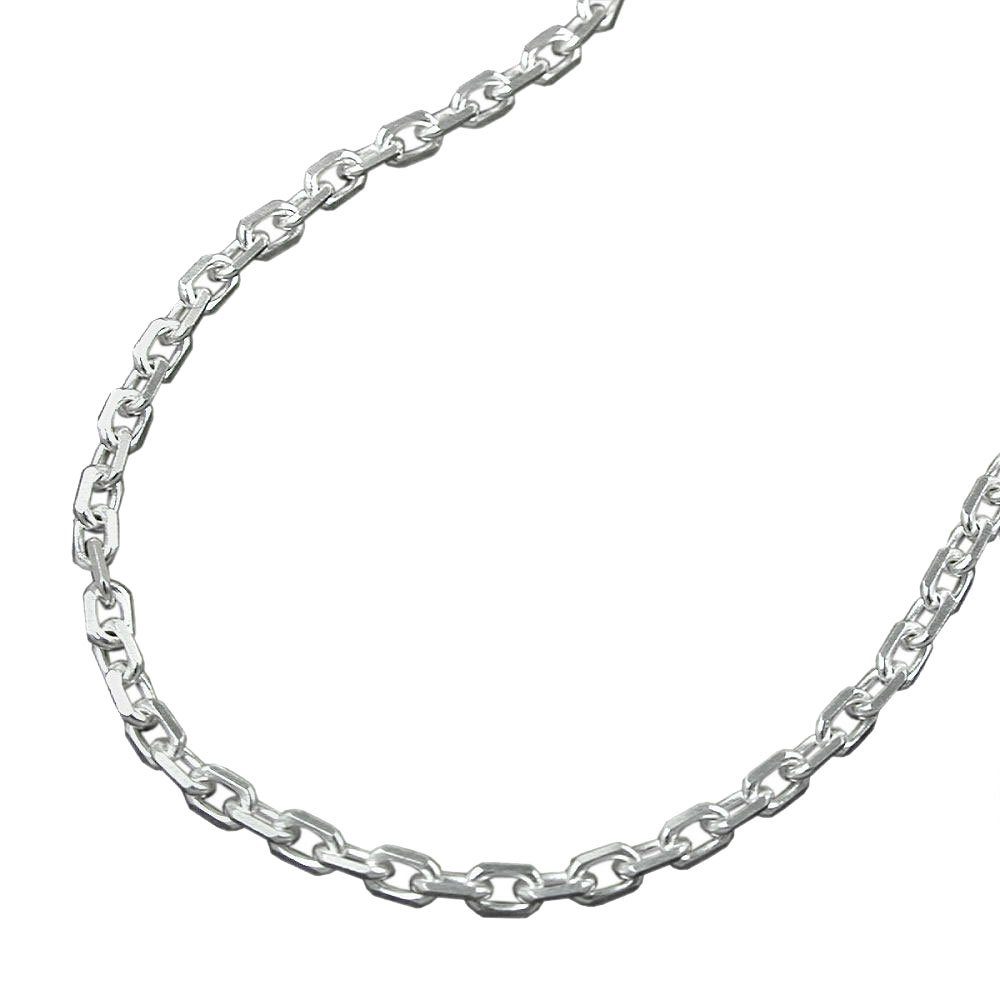 Erario D'Or Silberkette Anhängerkette 38 diamantiert Silber cm Ankerkette 925