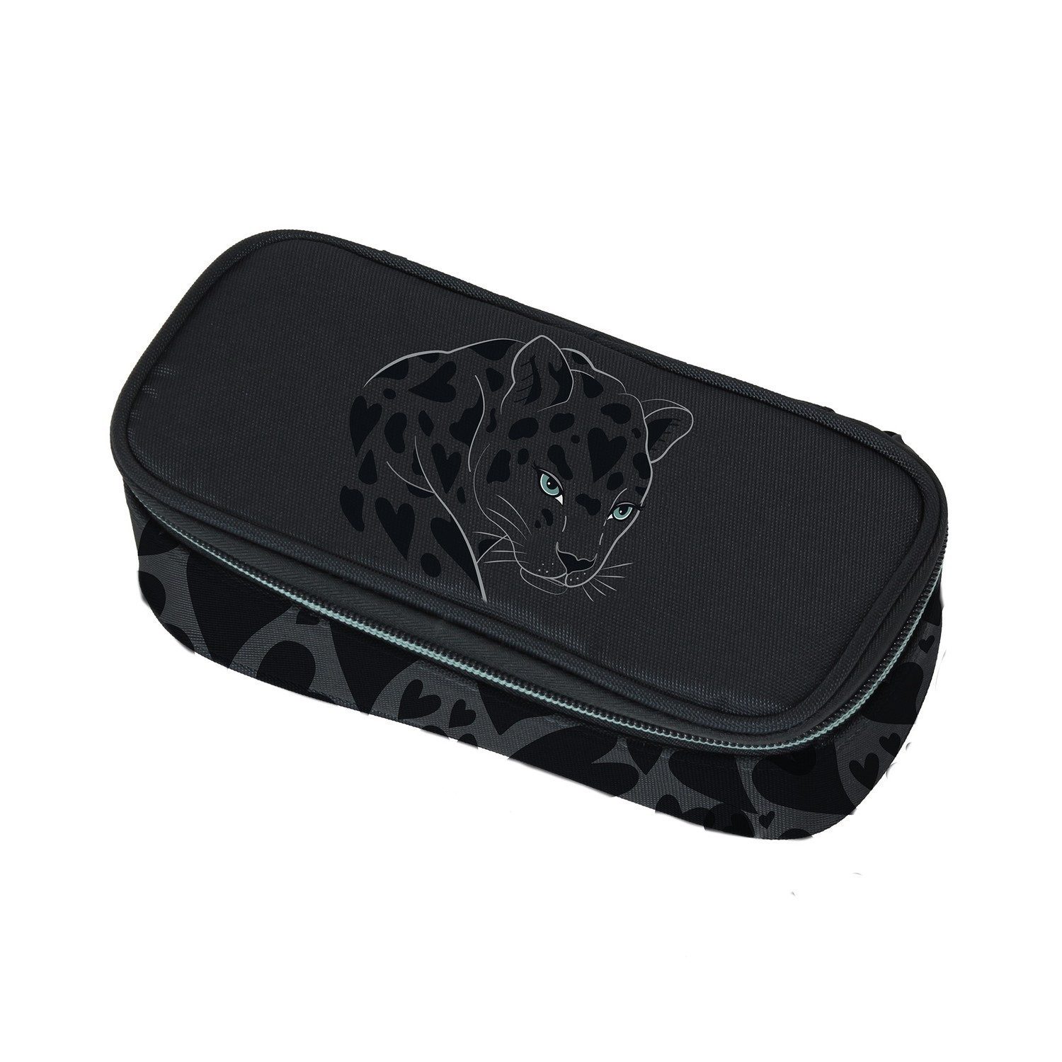 Schneiders Federmäppchen Walker Pencil Box Black Leoheart