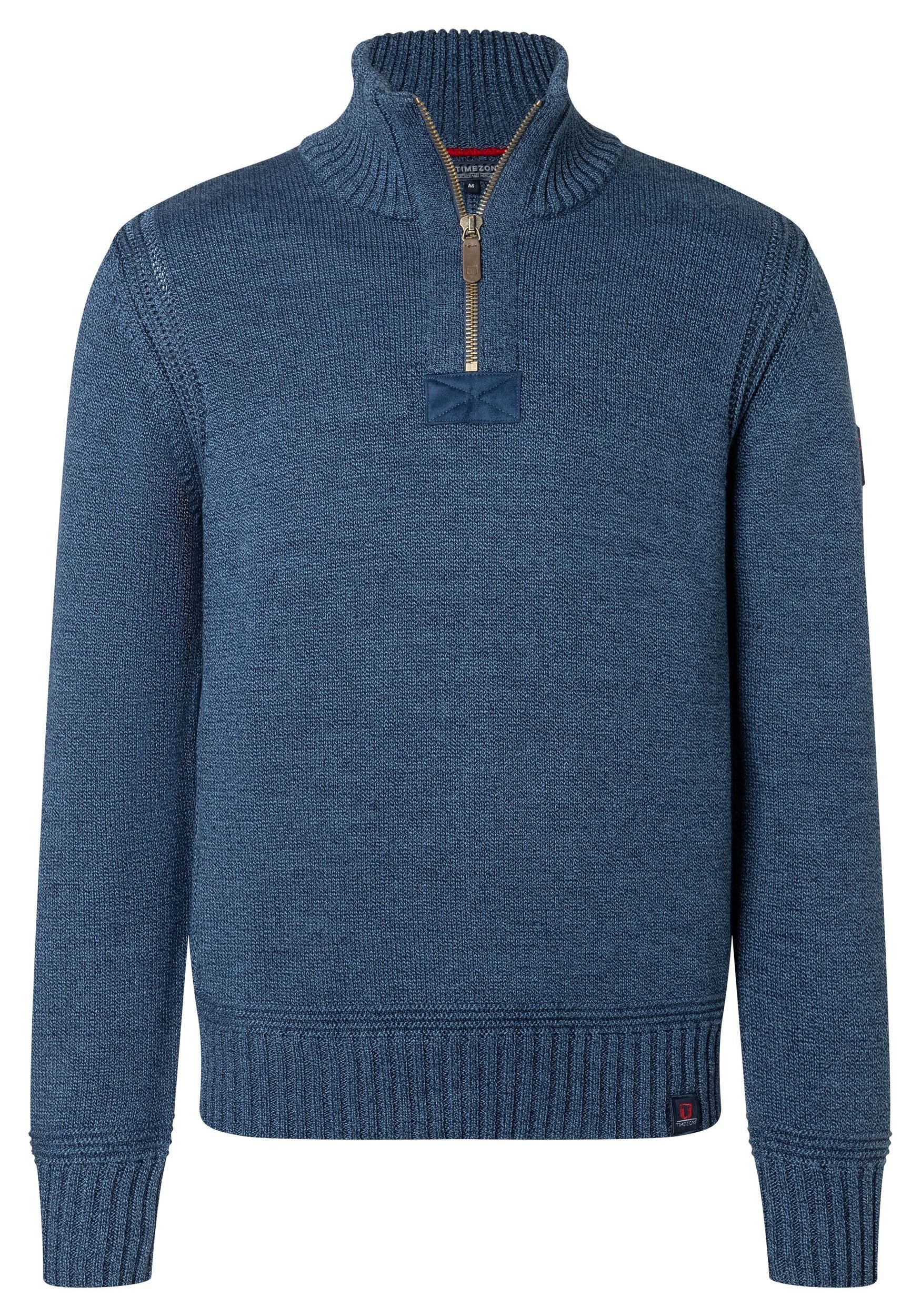 TIMEZONE Strickpullover Stilvoller Pullover mit Reißverschluss-Design günstig online kaufen