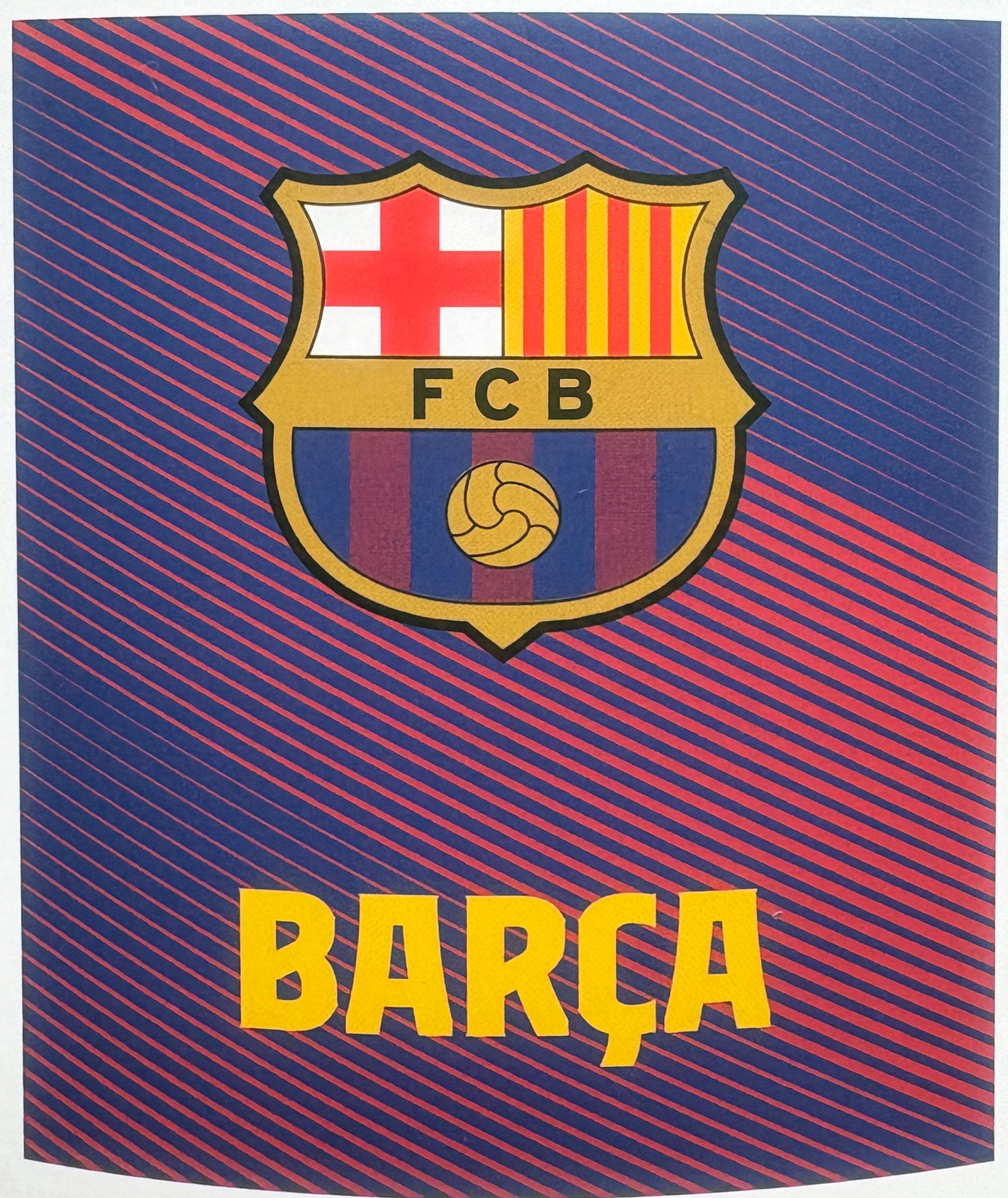 Wohndecke FC Barcelona Coral Fleecedecke Kuscheldecke 130 x 160 cm, FC Barcelona