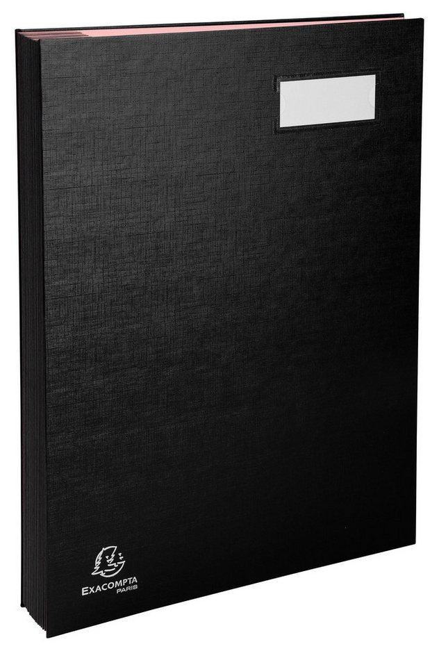 Thumbnail - EXACOMPTA Fächermappe 8x Unterschriftenmappe Klassik, 20 Fächer, 24x35 cm - Schwarz - 57021E, Direction Unterschriftsmap...