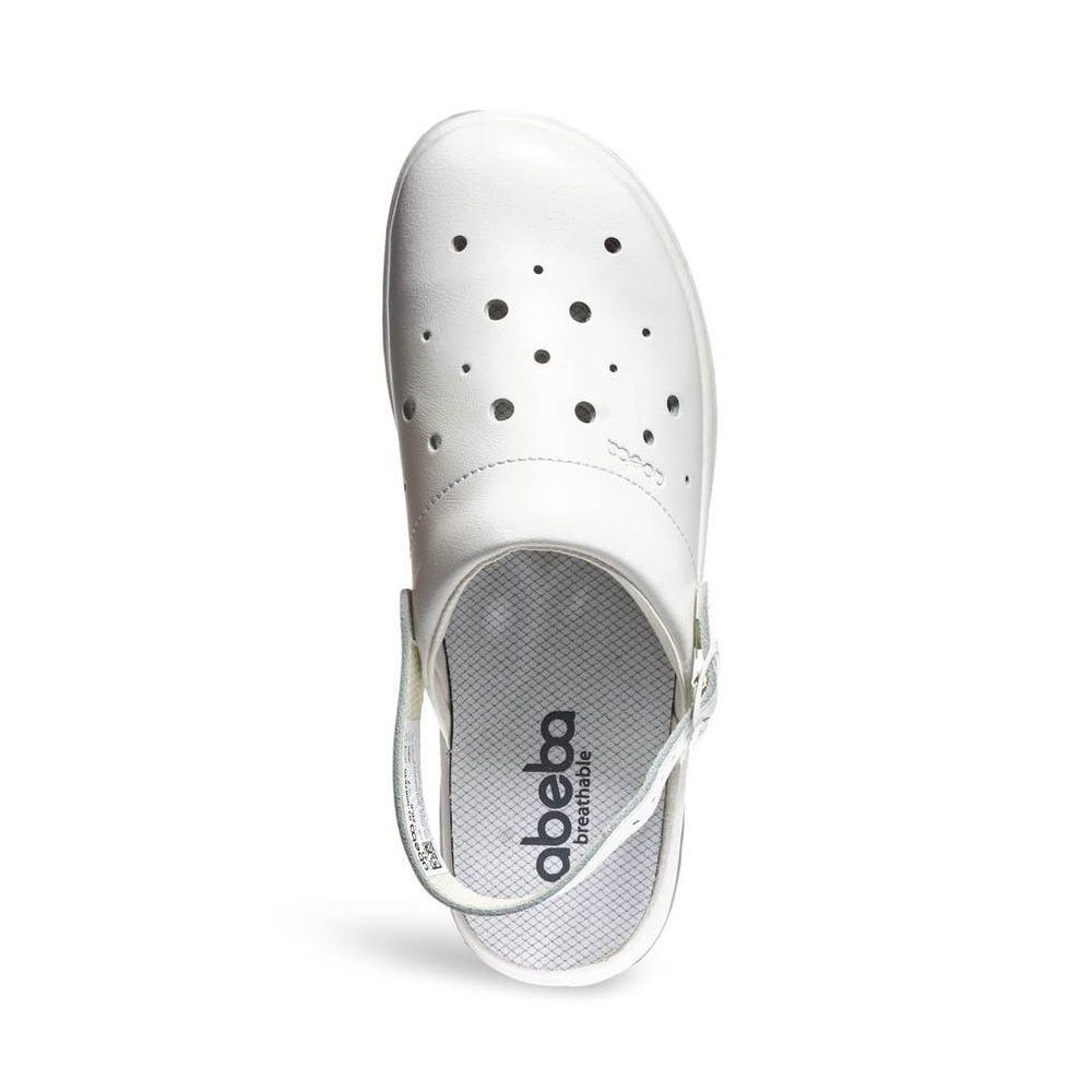 Abeba Easy 2.0 Clog – Perforiert Glattleder Schnalle OB Src Clog