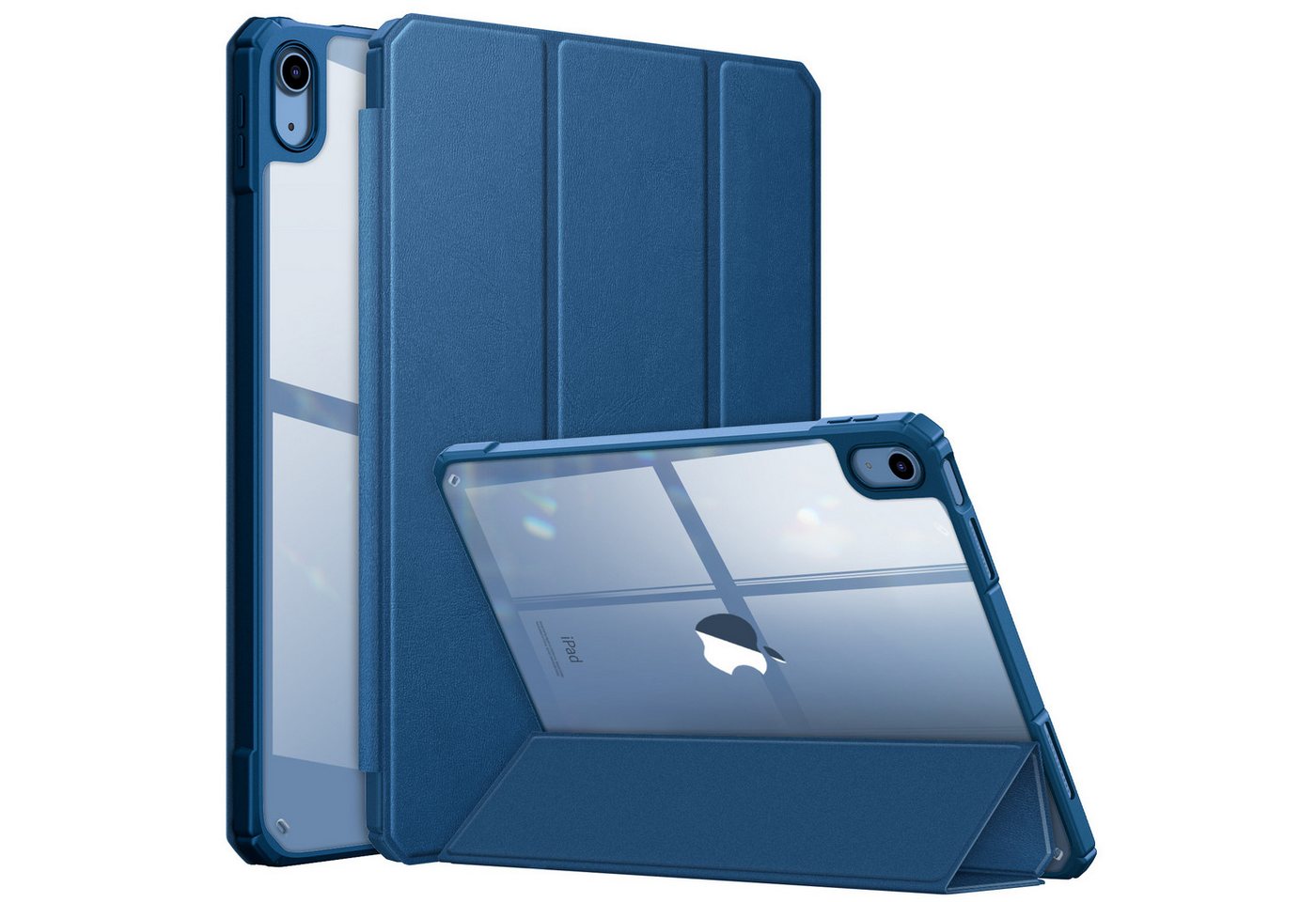 Fintie Tablet-Hülle für iPad 11. Generation 2025 11"(A16), iPad 10. Generation 2022 10.9", Ultradünn Case mit transparenter Rückseite Abdeckung, Auto Schlaf/Wach