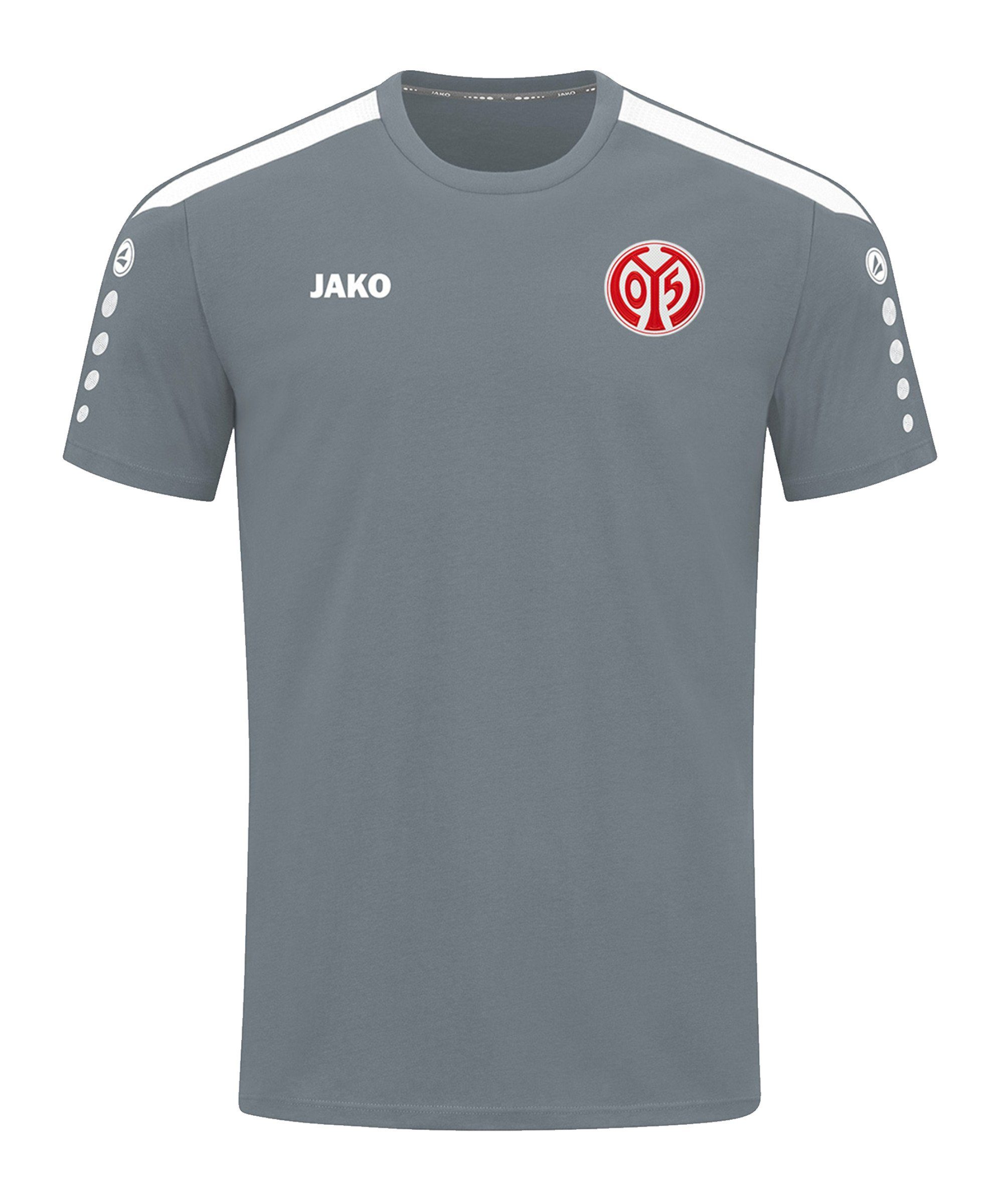 Jako T-Shirt 1. FSV default Mainz T-Shirt Power 05 grau