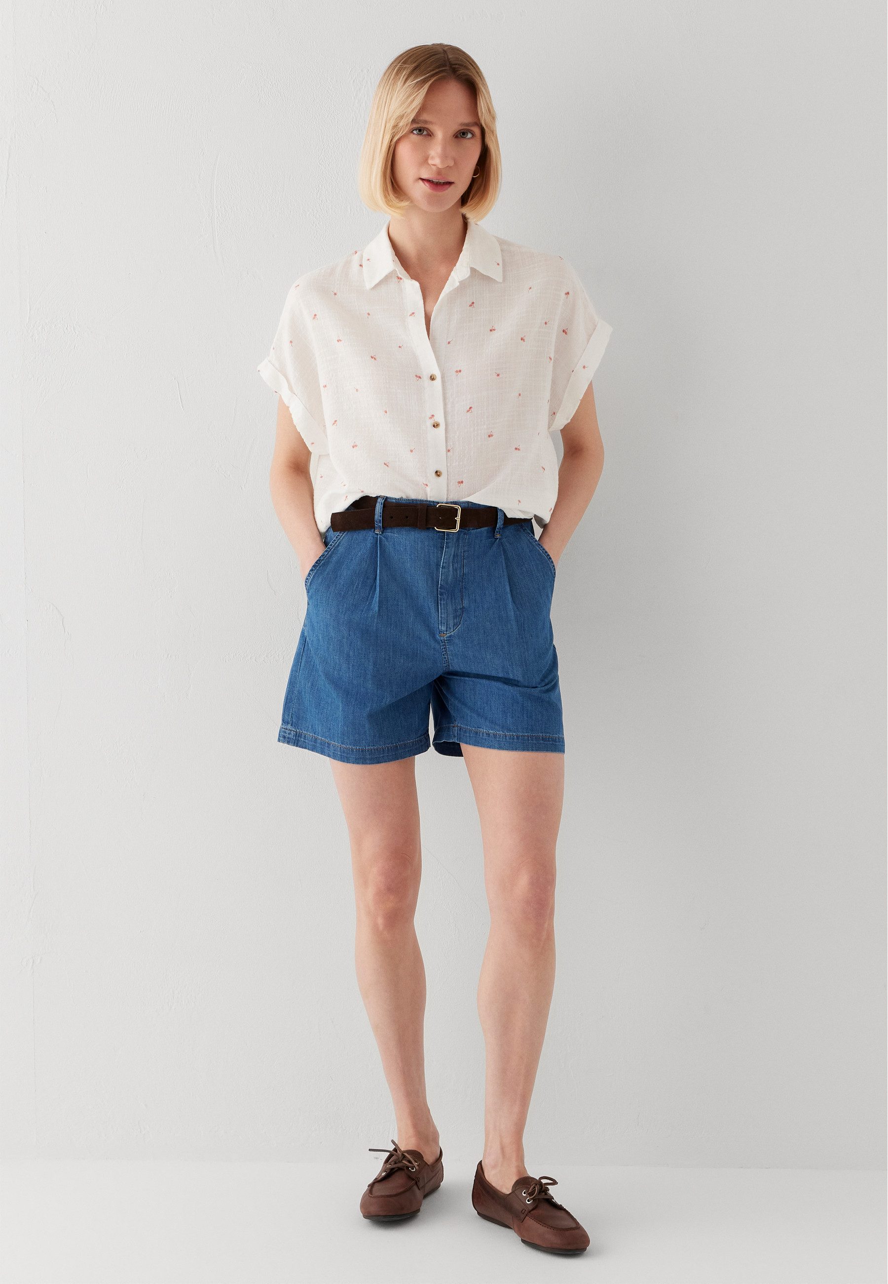 Mavi Klassische Bluse SHORT SLEEVE WOVEN SHIRT Bluse kurzarm