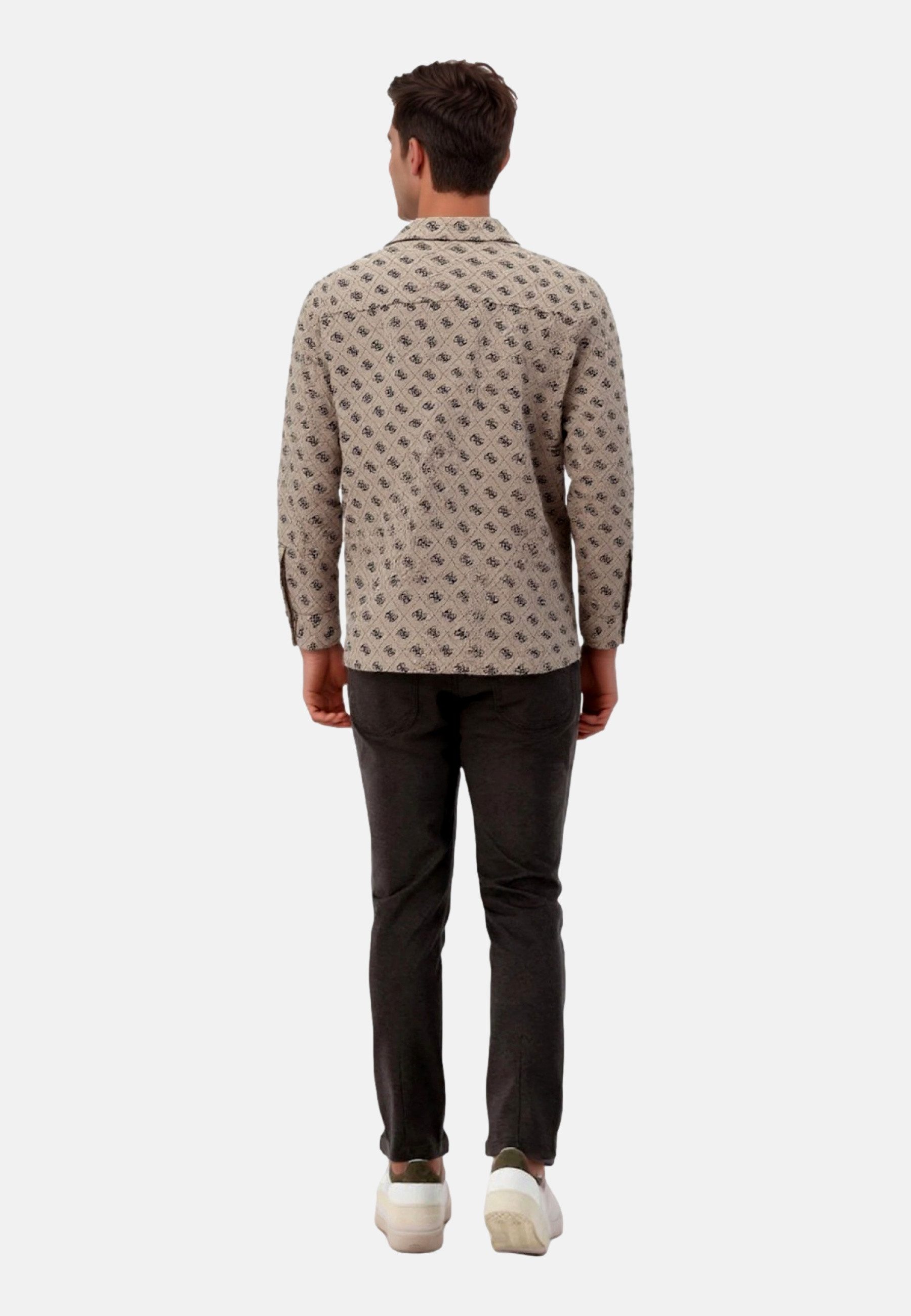 Guess Langarmhemd Hemd 4G SHACKET Langarmhemd (1-tlg)