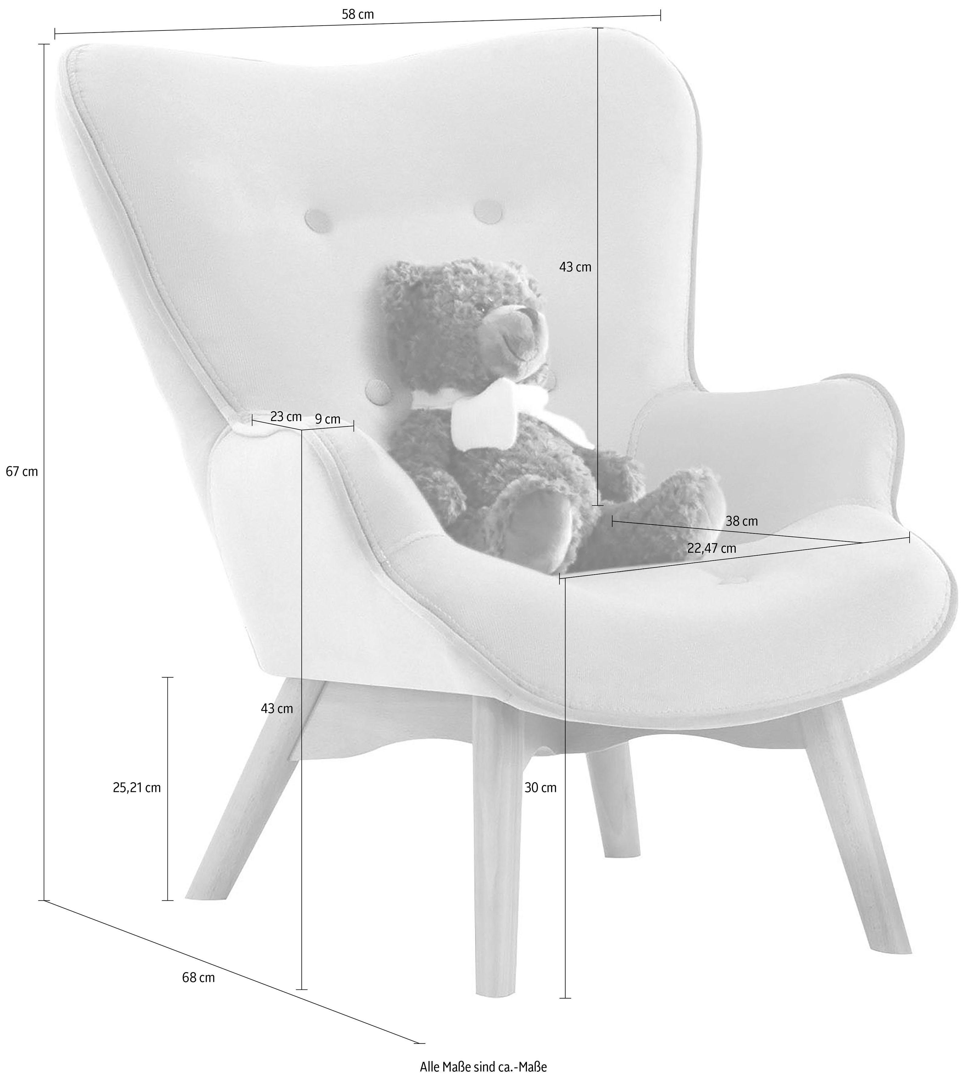 für Ausführung kleiner Lüttenhütt in Sessel Mini, Duca Kinder
