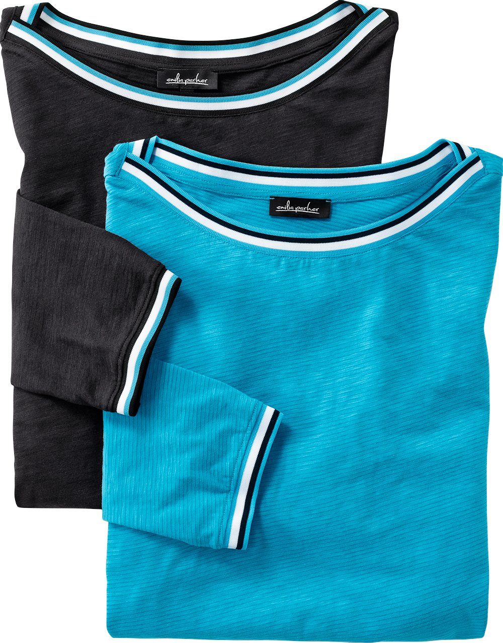 Emilia Parker Blusentop (Packung, 2er-Pack) vielseitig kombinierbar