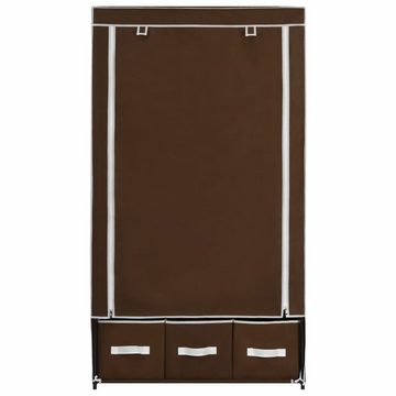 vidaXL Kleiderschrank Kleiderschrank Braun 87 x 49 x 159 cm Stoff