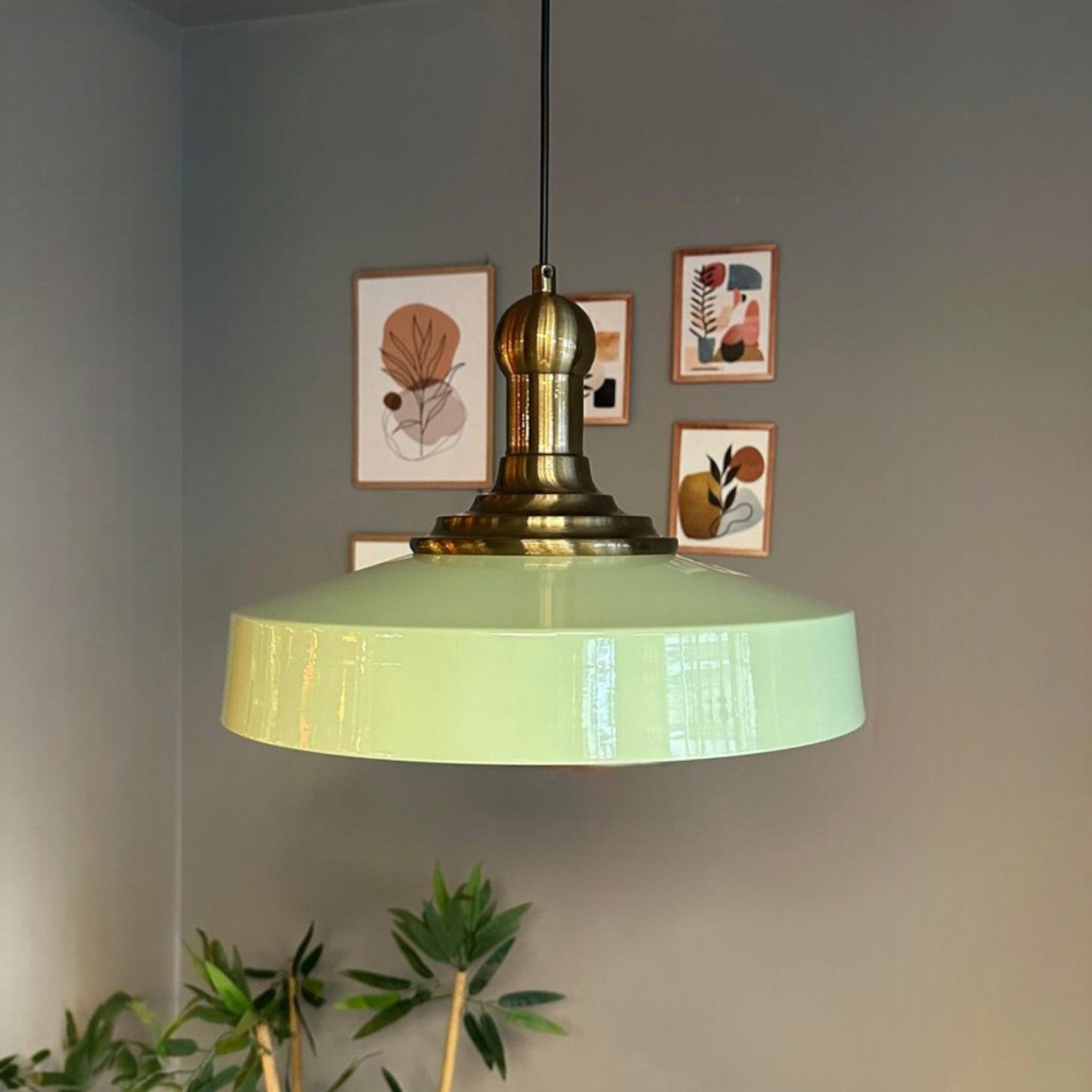 Bamyum Pendelleuchte Ace-Longknob Vintage, Industrial aus Metall E27 Hängelampe, ohne Leuchtmittel