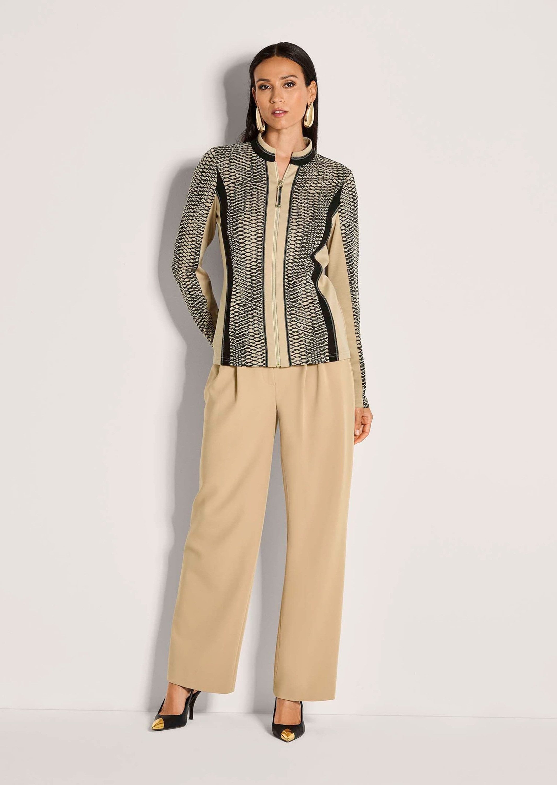 MADELEINE Kurzblazer Moderner Businessblazer mit All-Over-Print Blazer im s günstig online kaufen