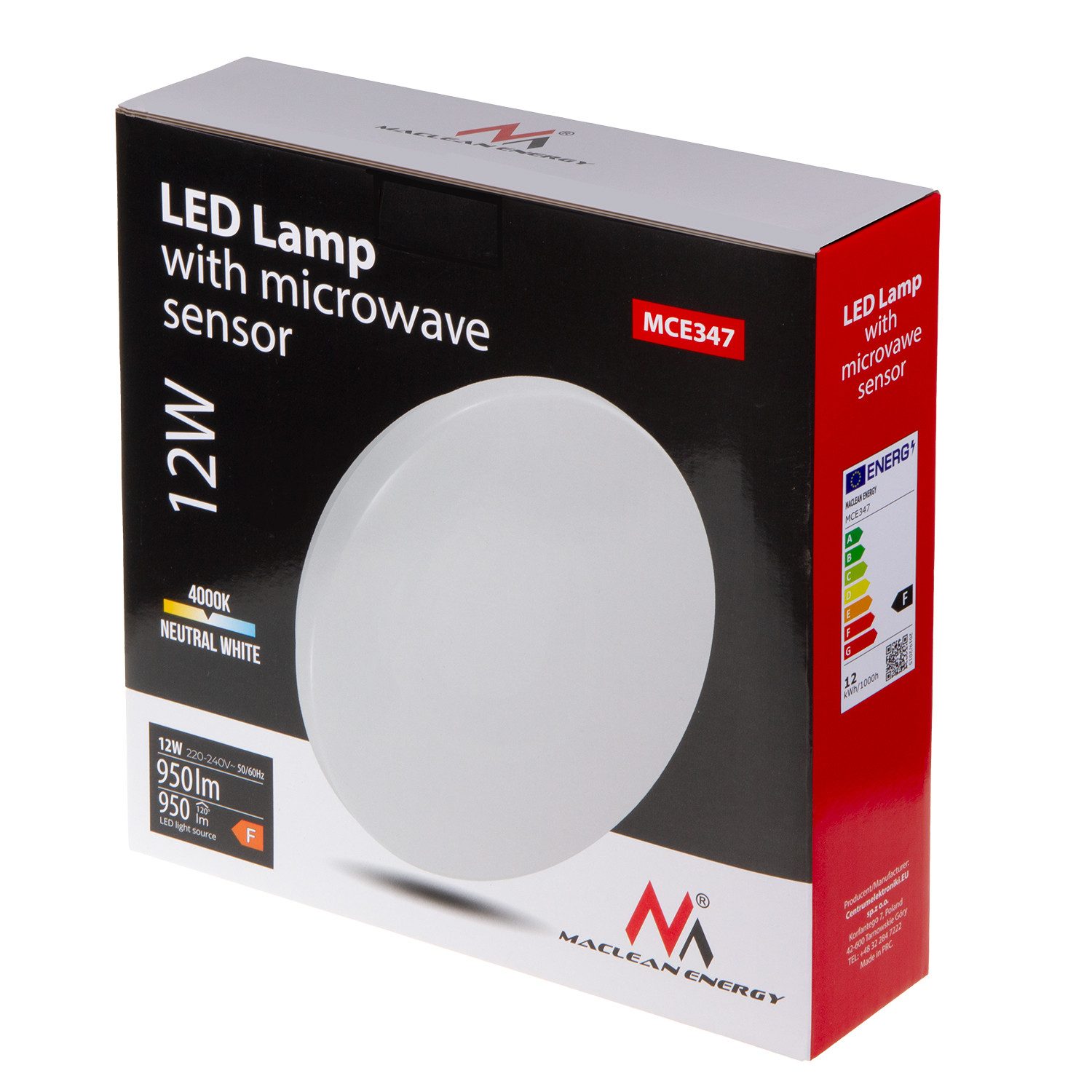 Maclean Deckenleuchte MCE347, LED-Deckenleuchte mit Dämmerungssensor günstig online kaufen