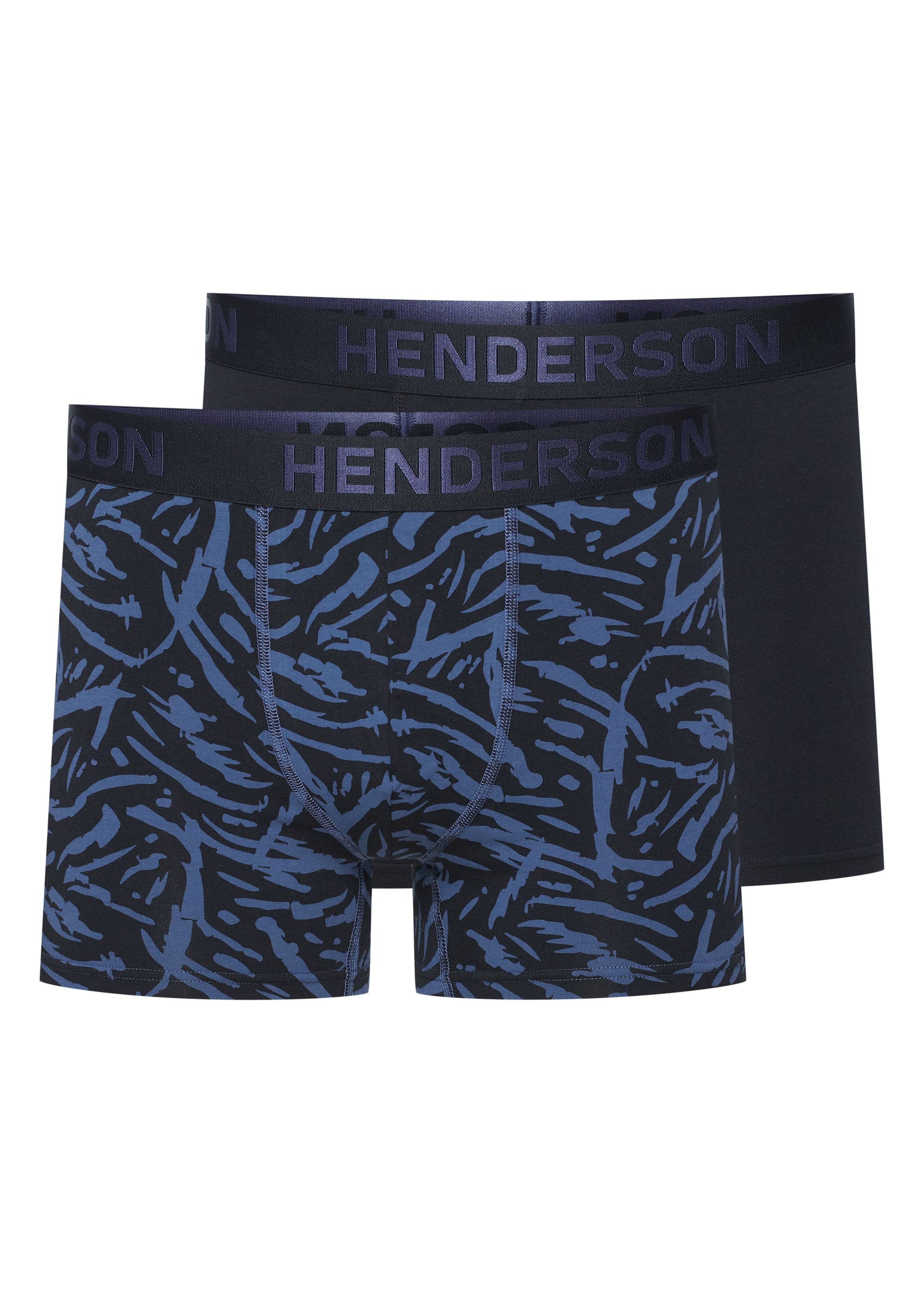 Henderson Boxershorts Boxershorts Doppelpack Baumwollmix im Mix elastischer Bund FEND (2-St)