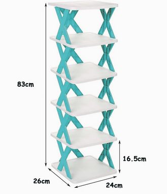 zggzerg Schuhregal Zggzerg Folding Shoe Racks,Convenient Shoe Rack Without Installation