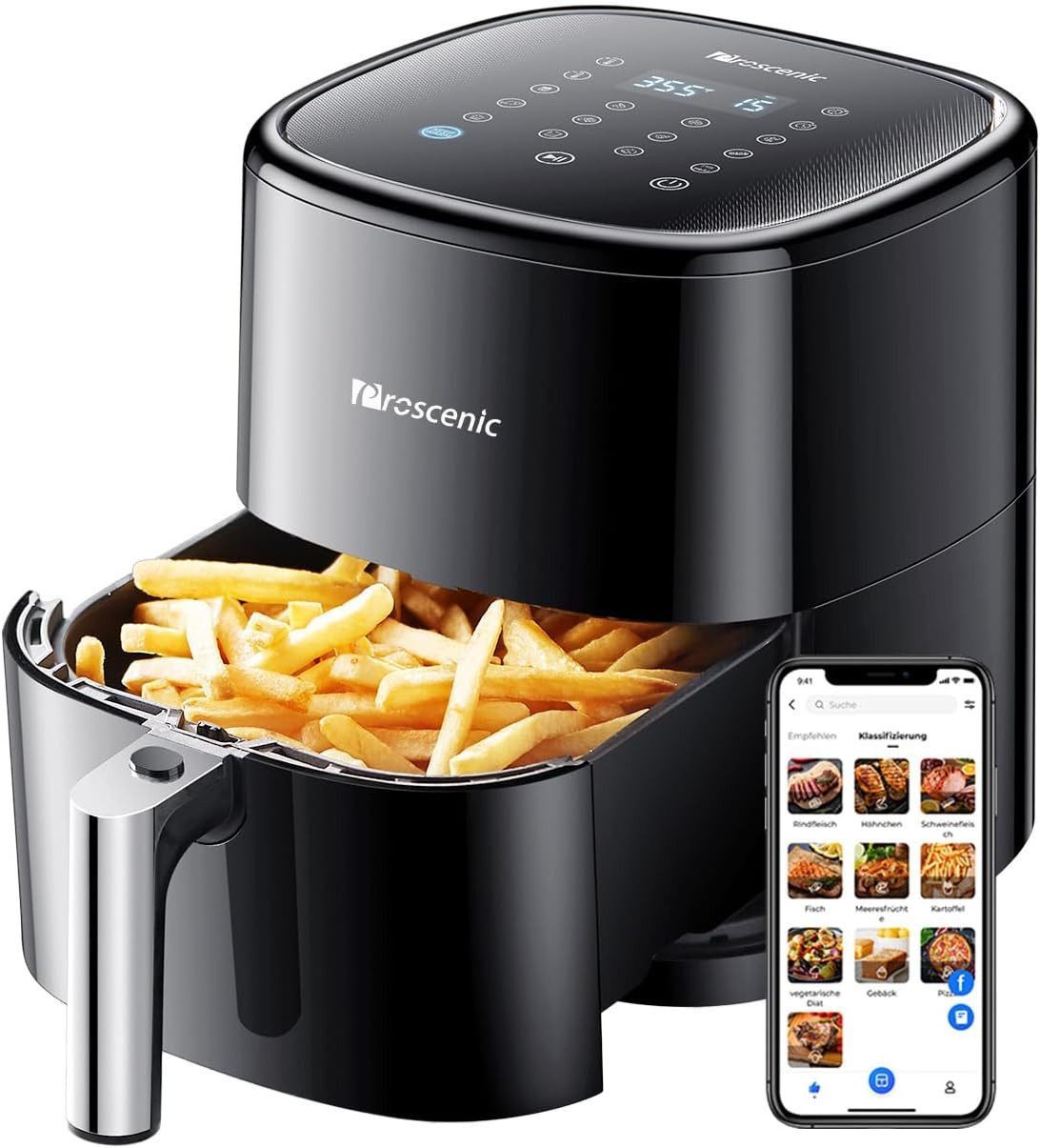 Proscenic Heißluftfritteuse, 1500,00 W, 5L Fassungsvermögen