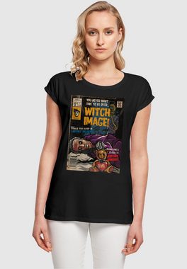 Merchcode T-Shirt Merchcode Damen Ladies Ghost - Witch image comic book T-Shirt (1-tlg)