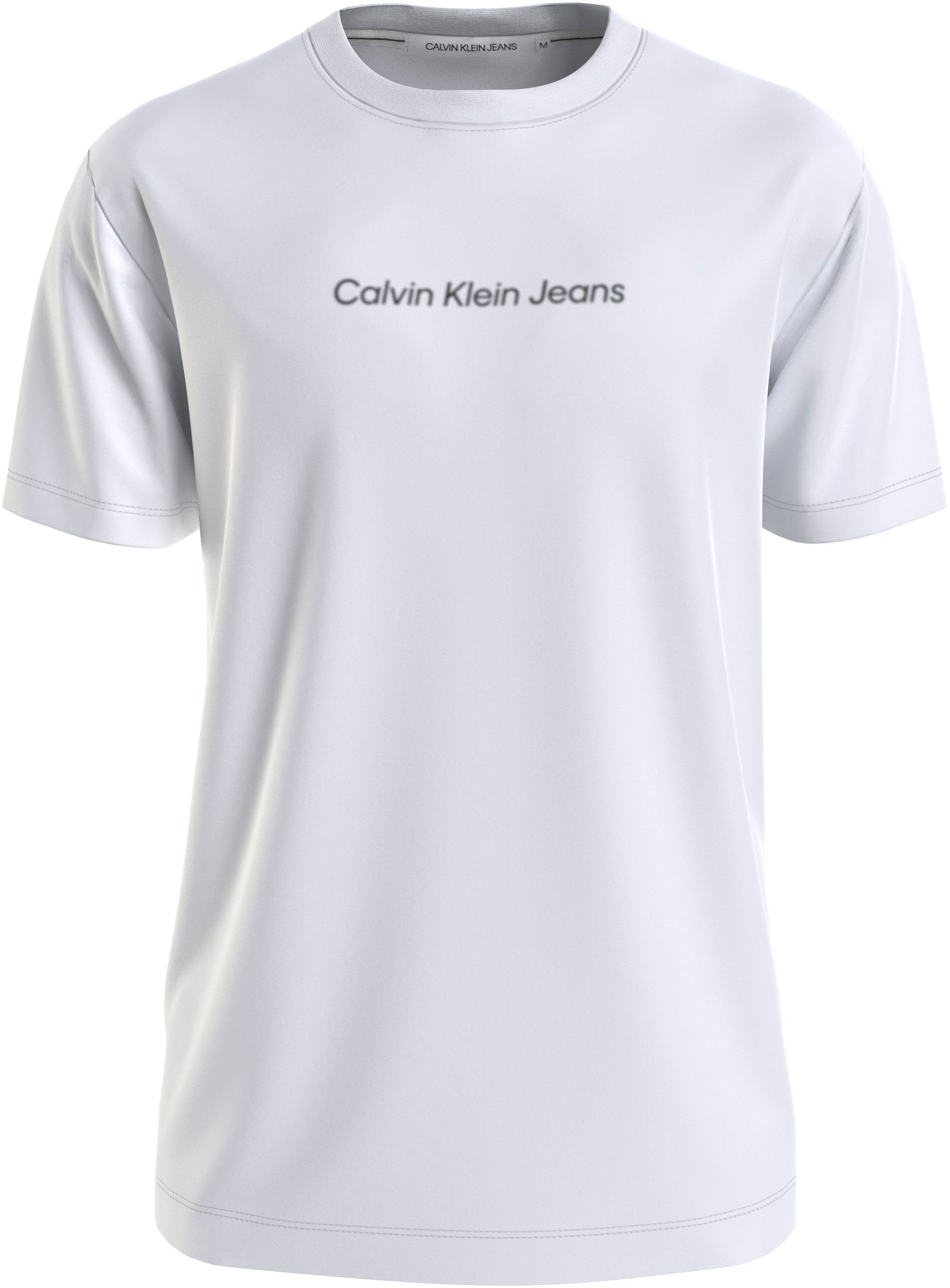 CK Klein TEE White T-Shirt Bright Jeans LOGO Plus PLUS Calvin MIRRORED