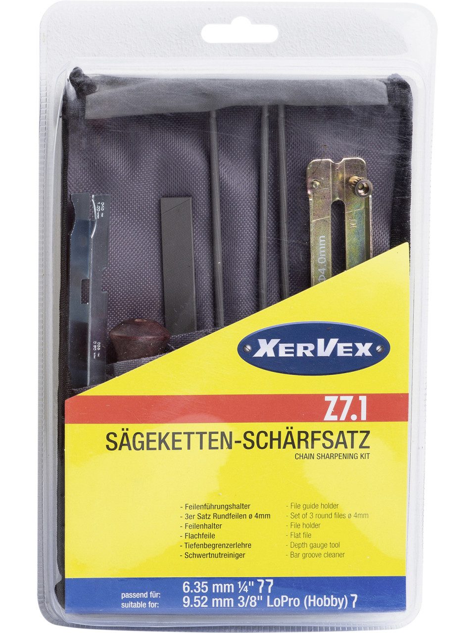 Xervex Akku-Kettensäge XerVex Schärfsatz Z7.1 4,0 mm