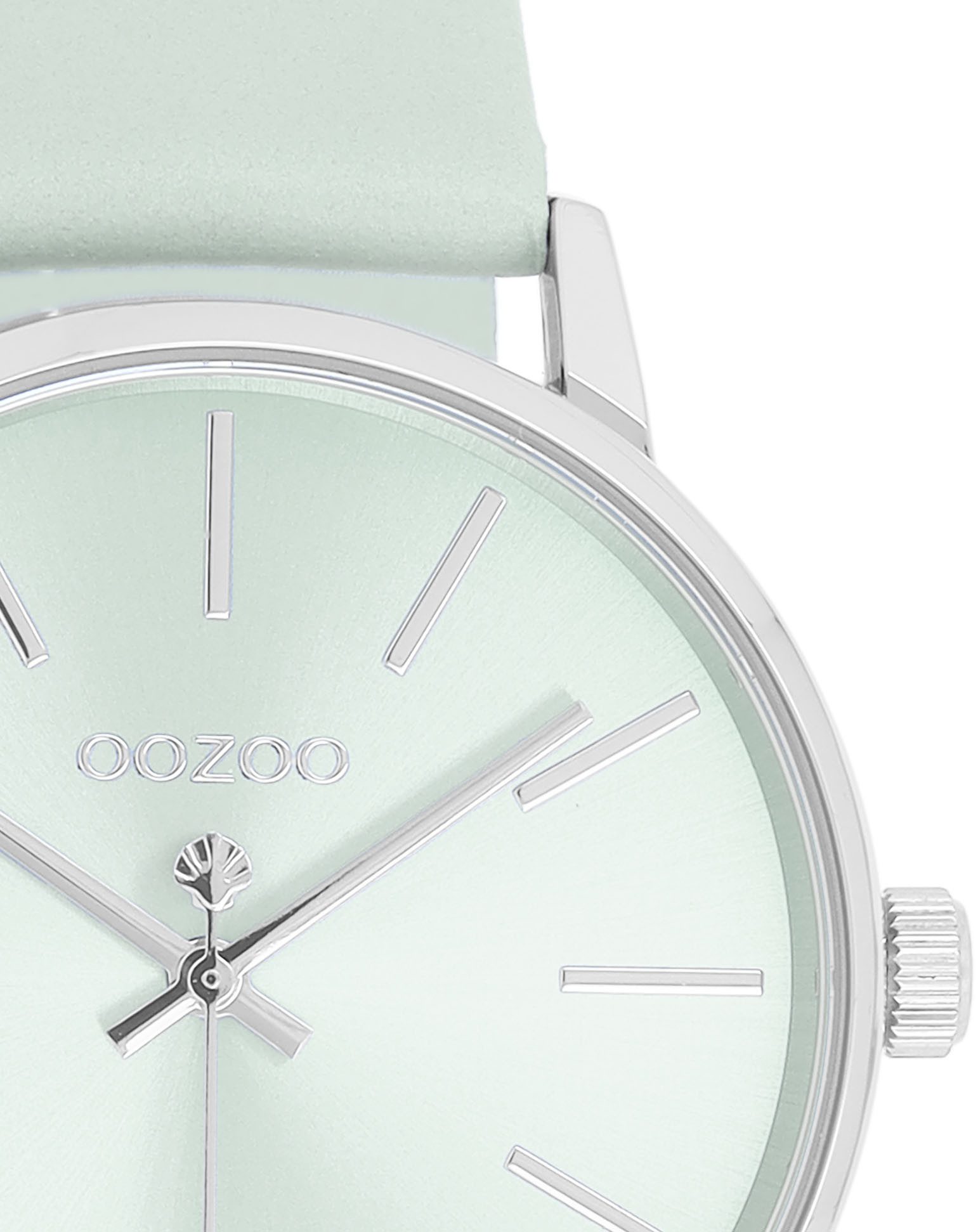 OOZOO Quarzuhr Damenuhr C11369 Mintfarben Lederband günstig online kaufen