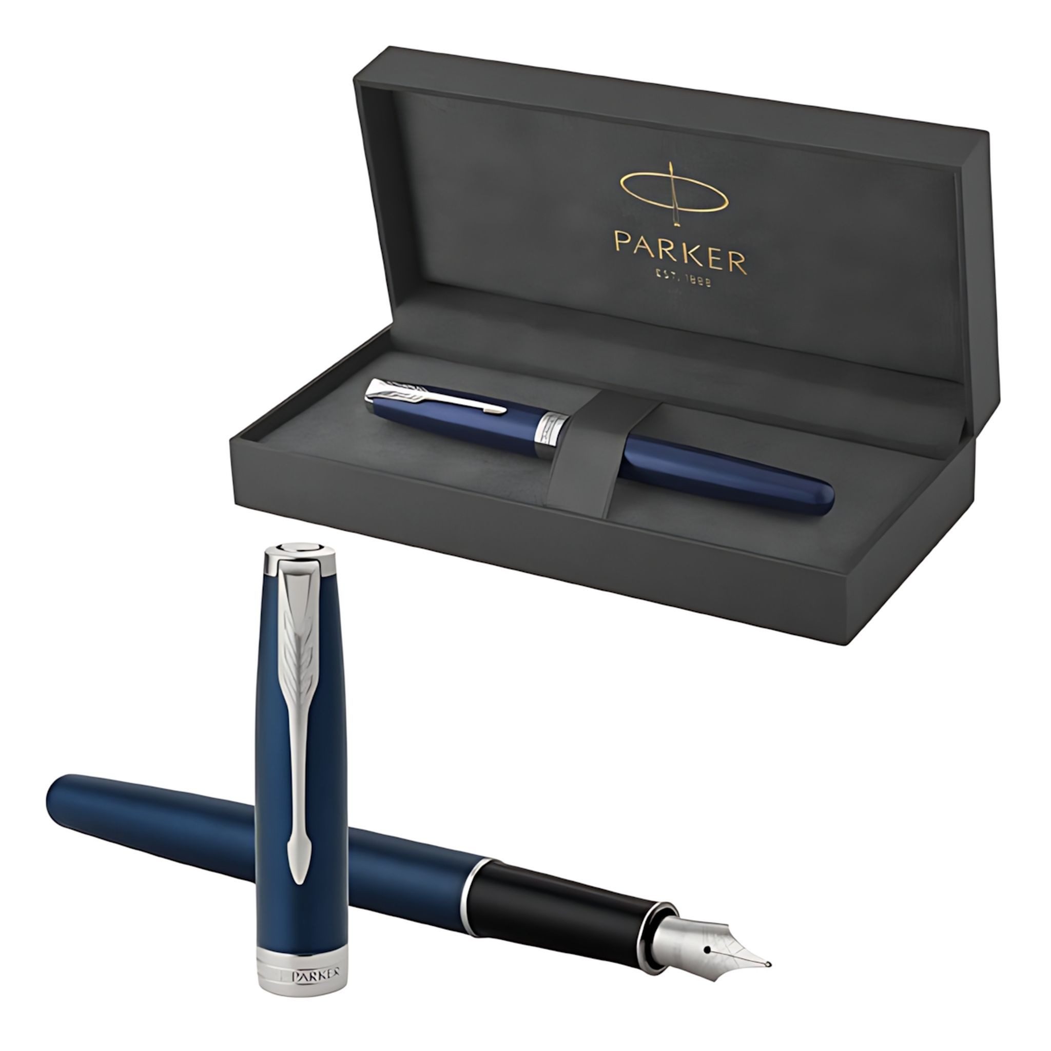Parker Kugelschreiber PARKER Sonnet Blue Lacquer P.T. M Schwarz
