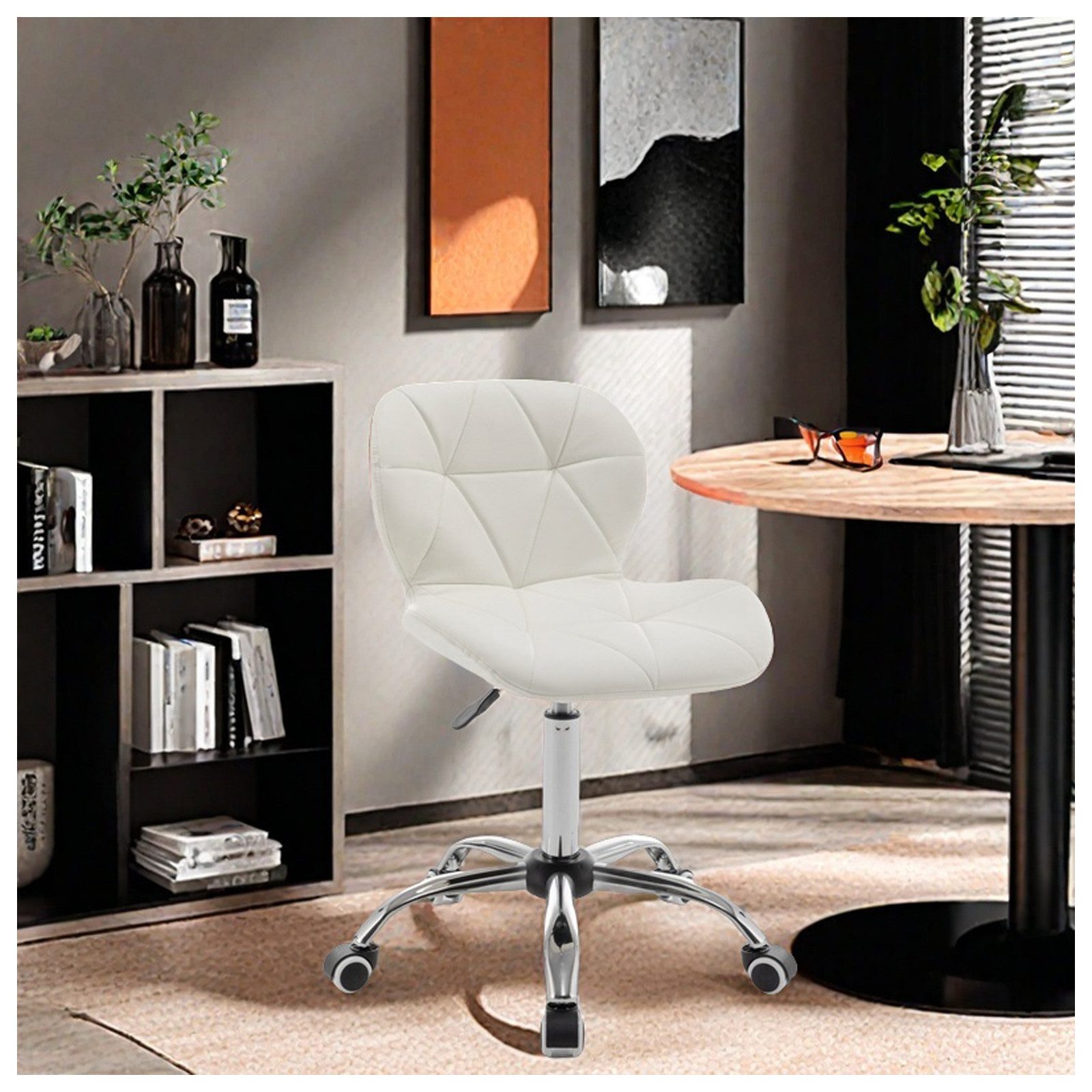 HTI-Living Drehstuhl Drehstuhl Neville Kunstleder Weiß (Stück, 1 St), Schre günstig online kaufen