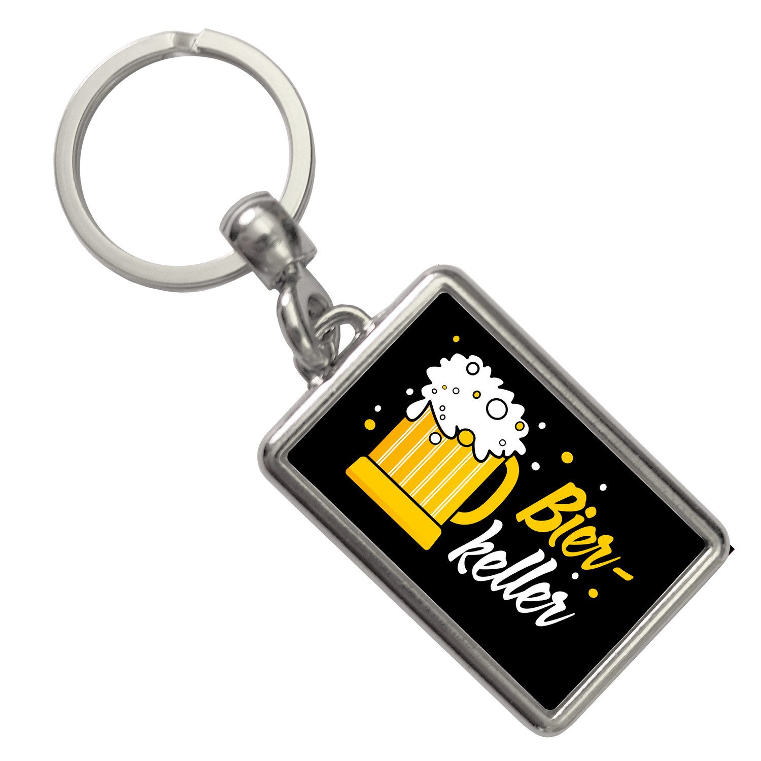 Schlüsselanhänger Bierkeller Bierkrug Schlüsselanhänger in schwarz für Männer