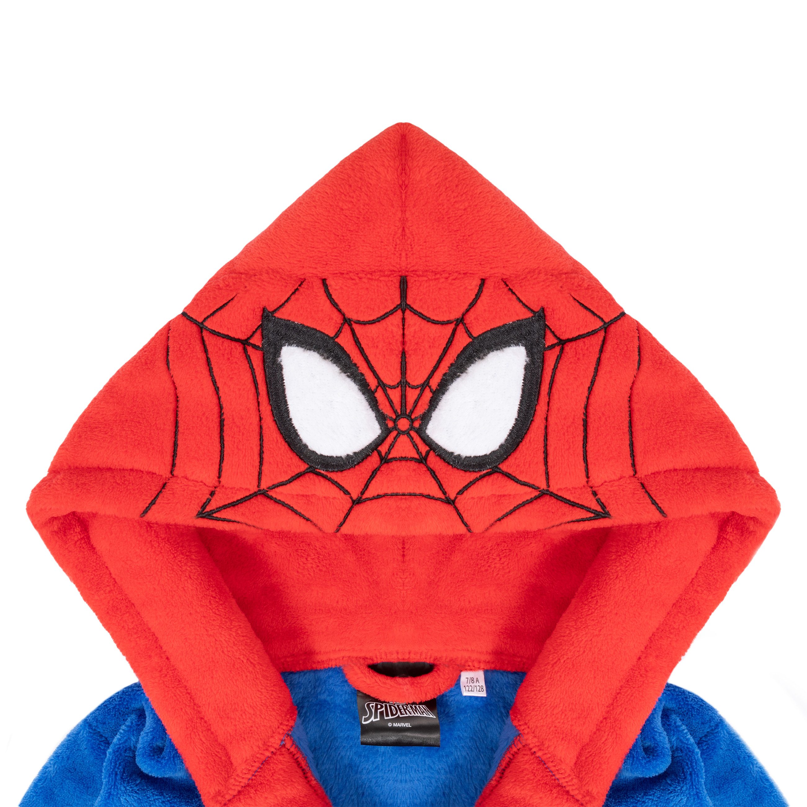 Spiderman Kinderbademantel Spiderman Bademantel Kinder, Kapuze, Bindegürtel