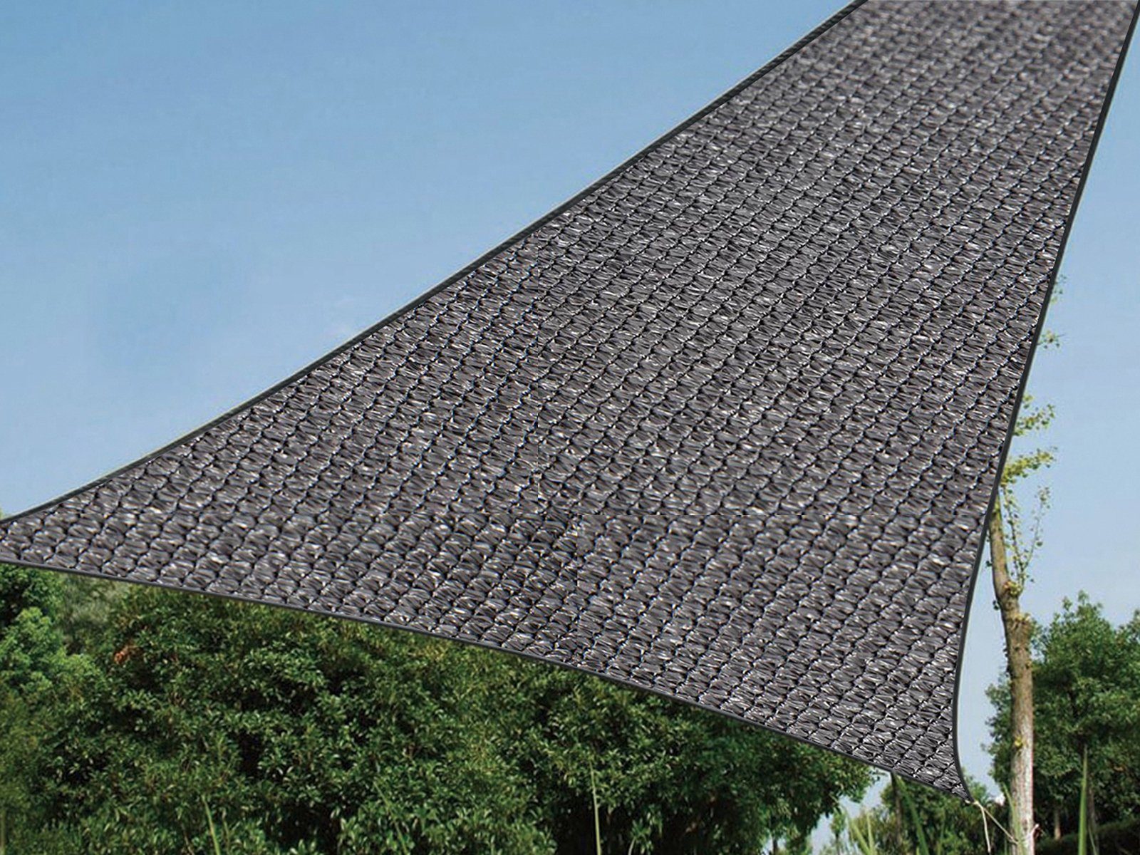 ❤️ 3x3x3 Sonnensegel Dreieck Wasserdicht Sonnenschutz Windschutz Garten Beige 