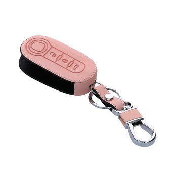 kwmobile Schlüsseltasche Autoschlüssel Hülle für Fiat Lancia (1-tlg), Nubuklederoptik - Kunstleder Schutzhülle Schlüsselhülle Cover