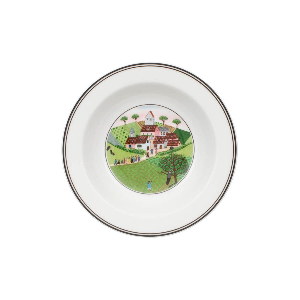 Villeroy & Boch Salatschüssel Design Naif Salatschale, Porzellan, (1-tlg), Premium Porcelain, mikrow.- & spülm.sicher, Made in Germany