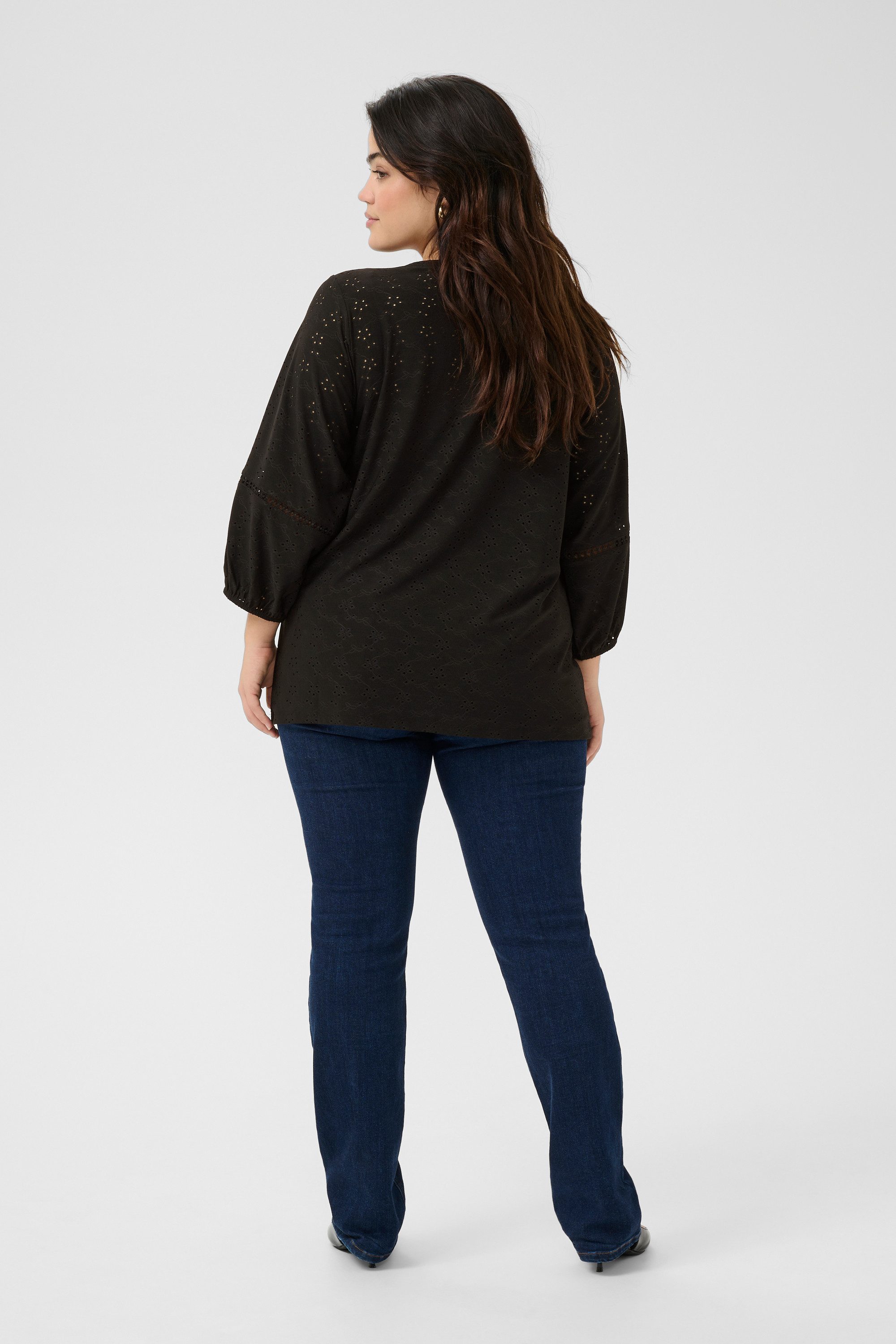 KAFFE Curve Langarmbluse Langarm-Bluse KCtara Große günstig online kaufen